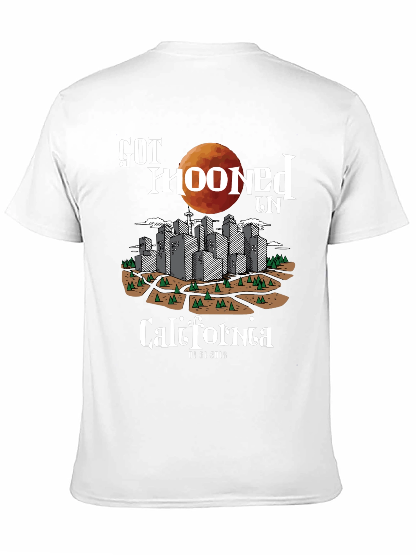 Got Mooned in California Graphic T-Shirt