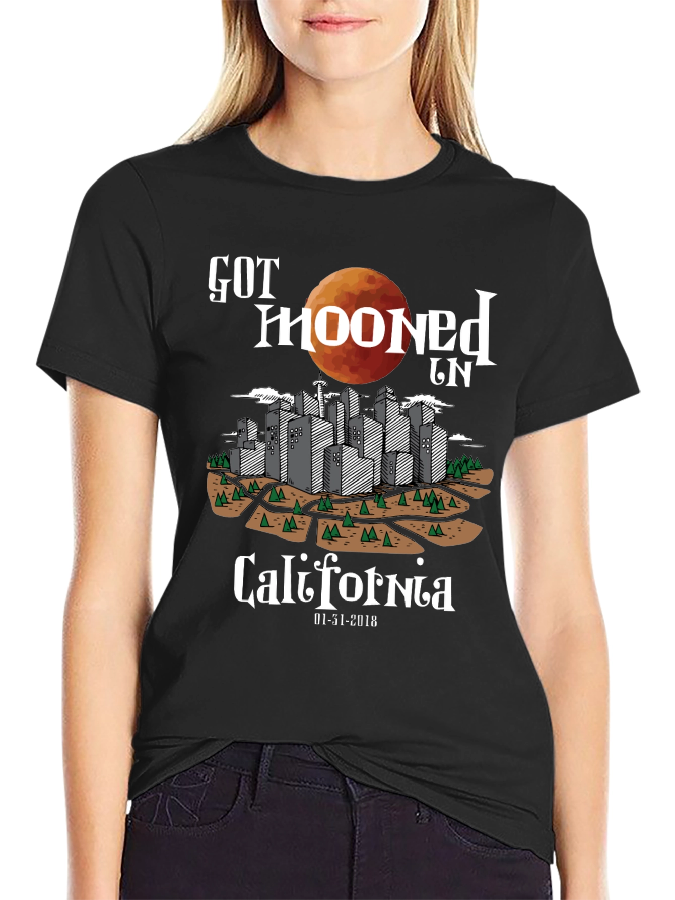 Got Mooned in California Graphic T-Shirt