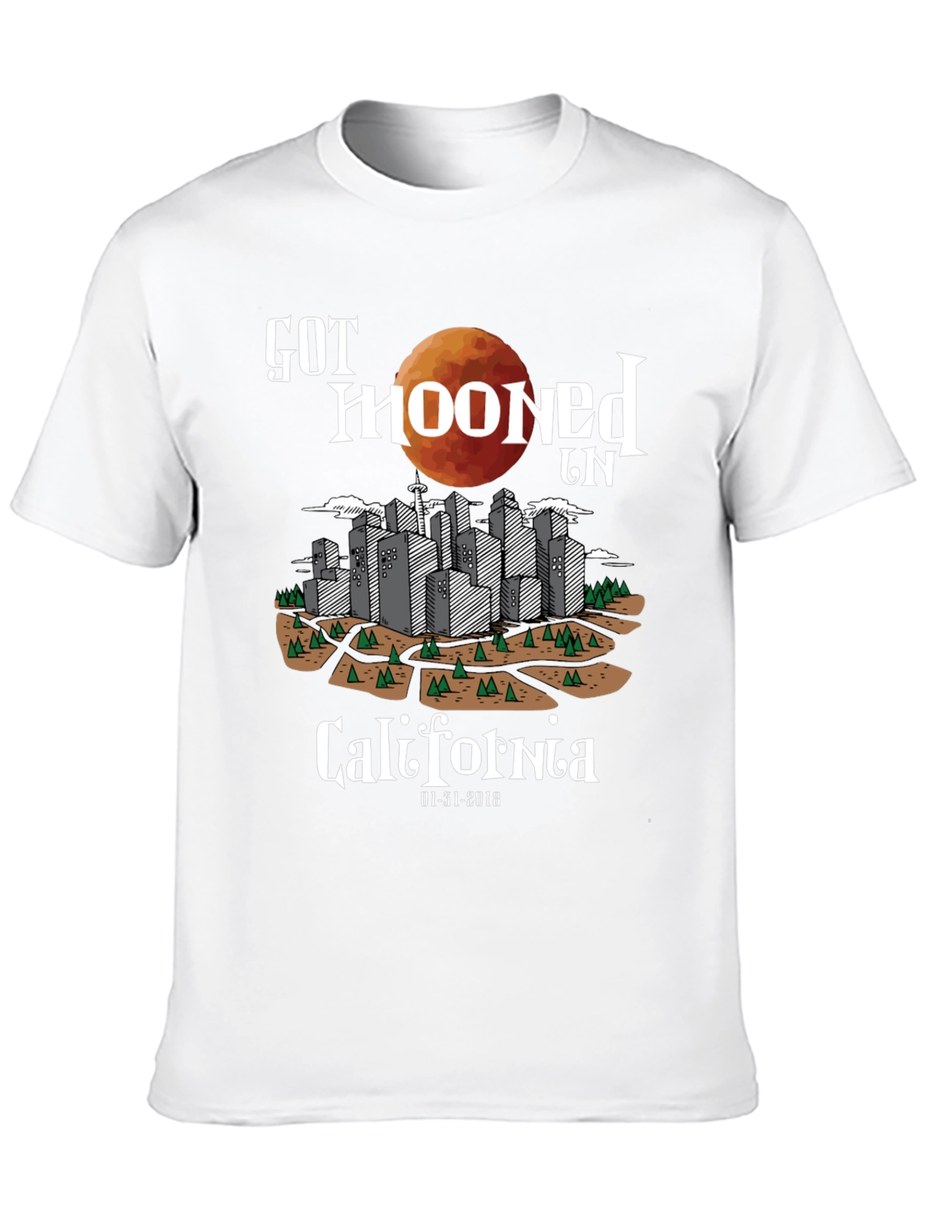 Got Mooned in California Graphic T-Shirt