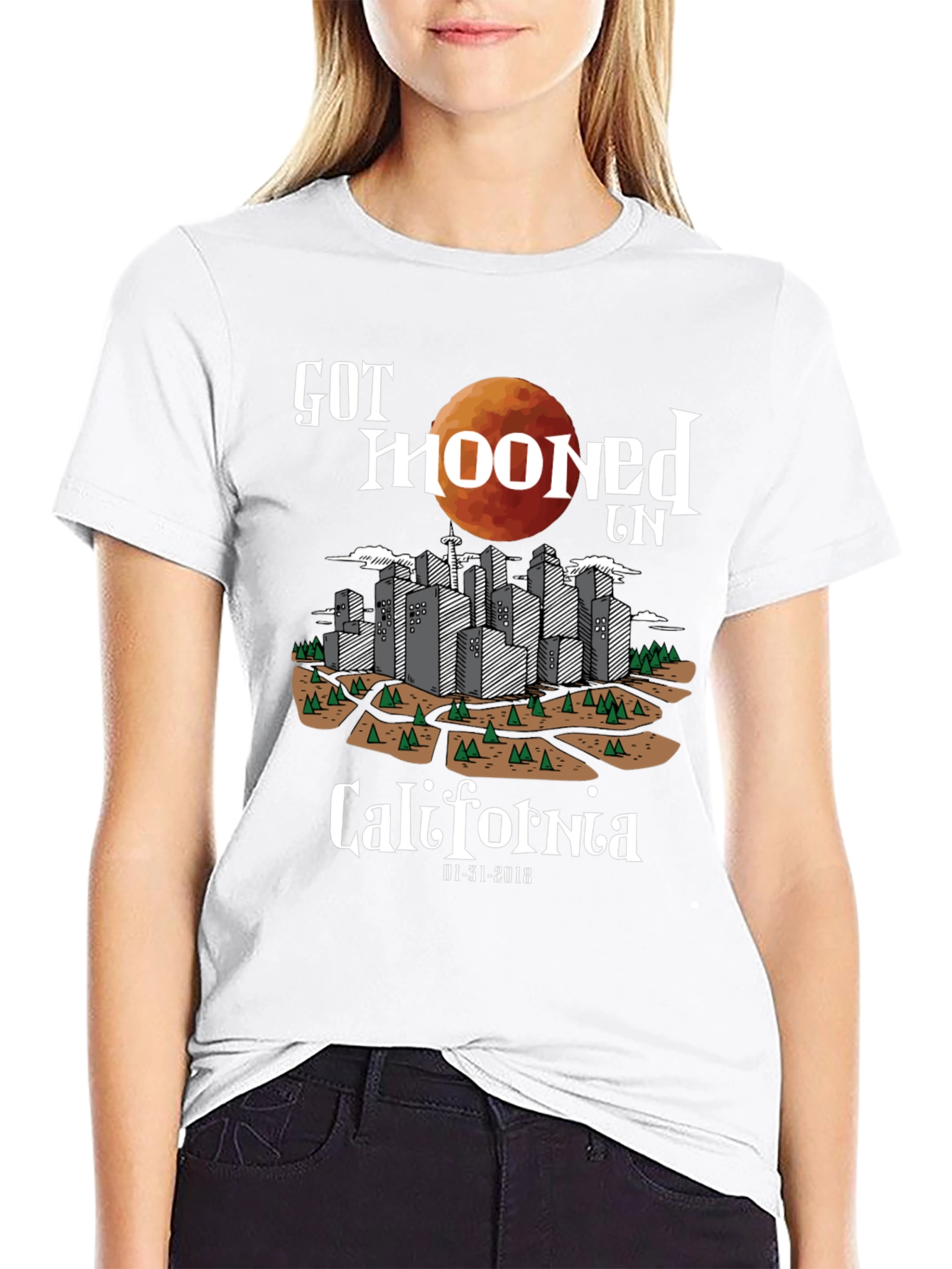 Got Mooned in California Graphic T-Shirt