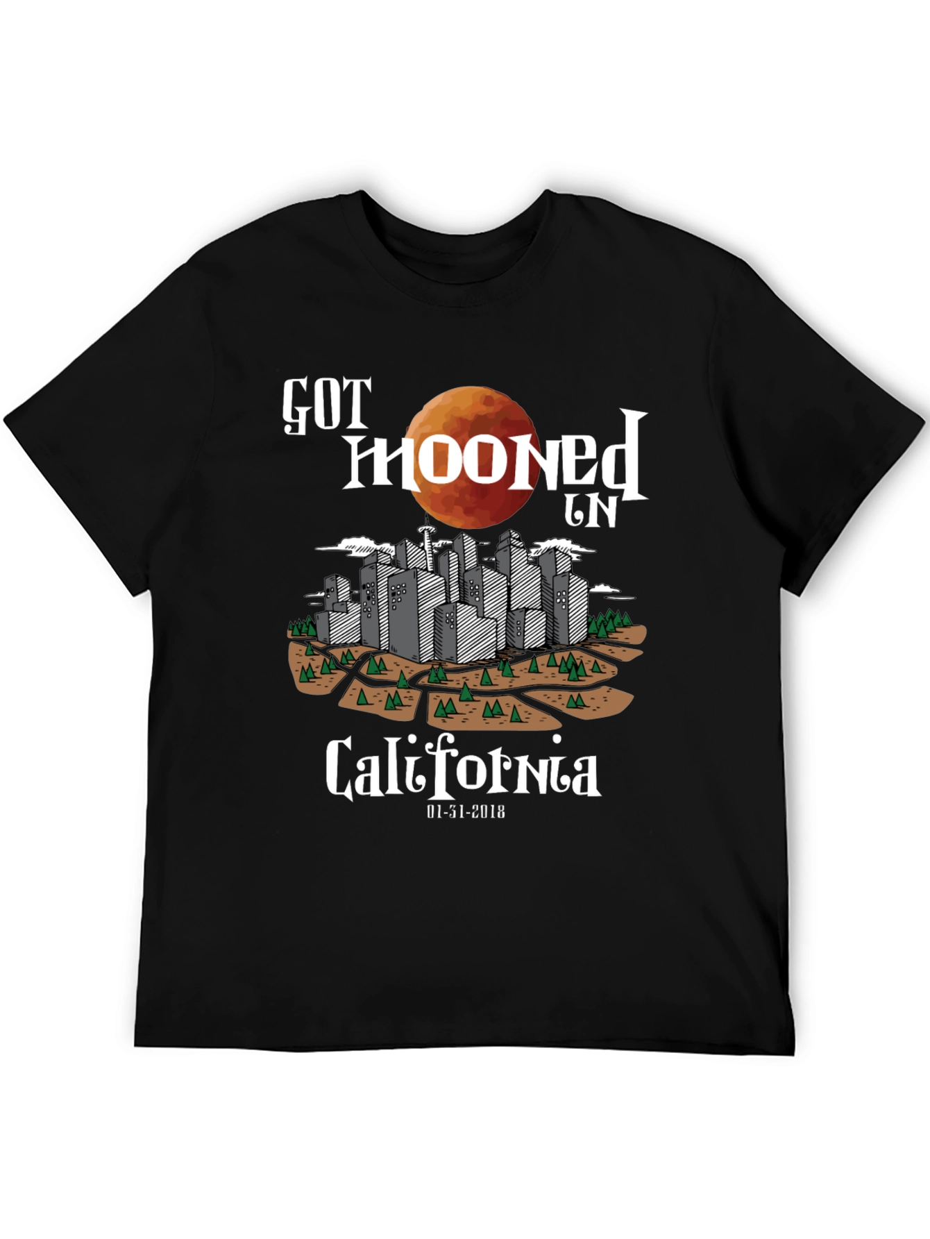 Got Mooned in California Graphic T-Shirt