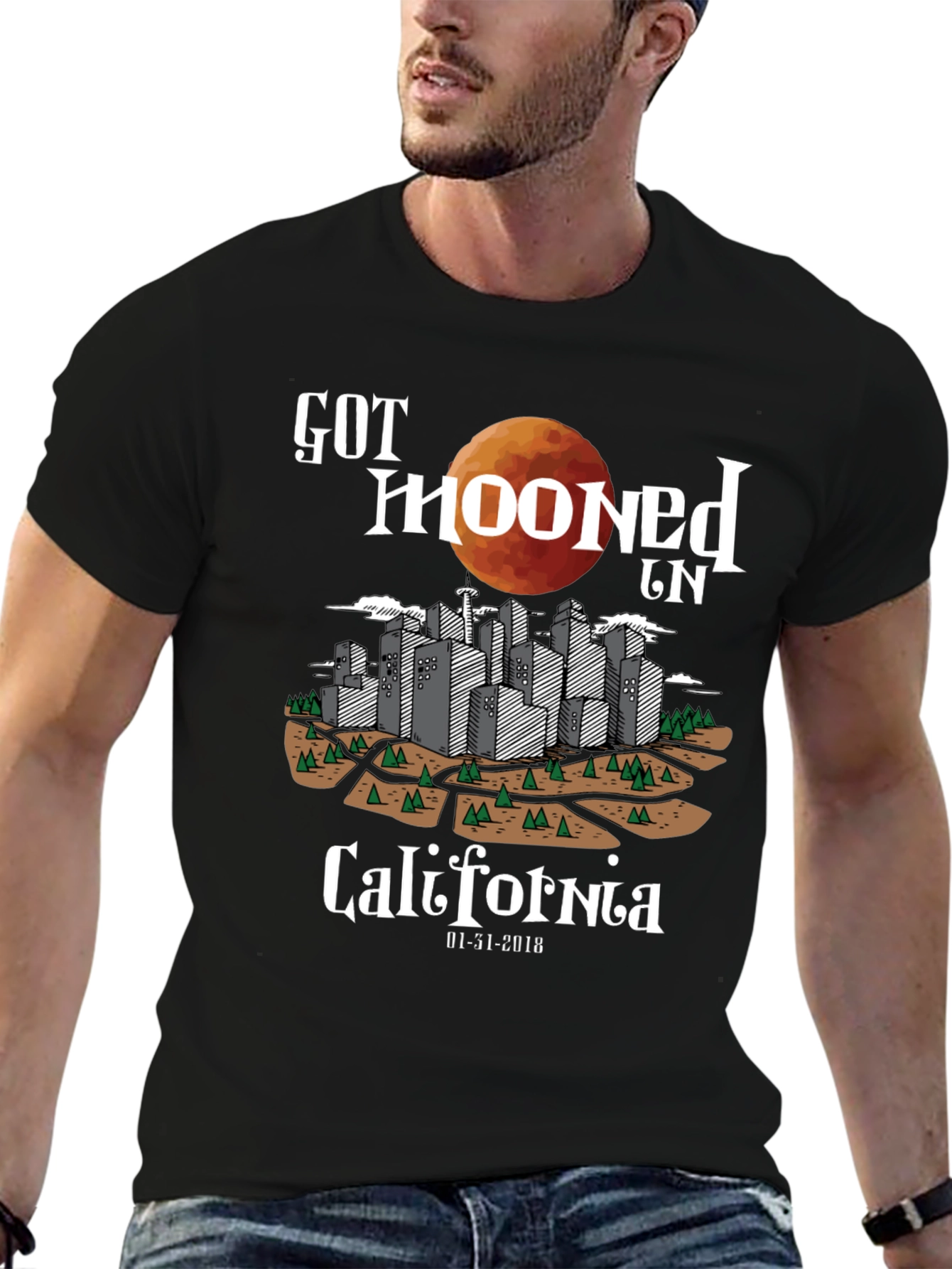 Got Mooned in California Graphic T-Shirt