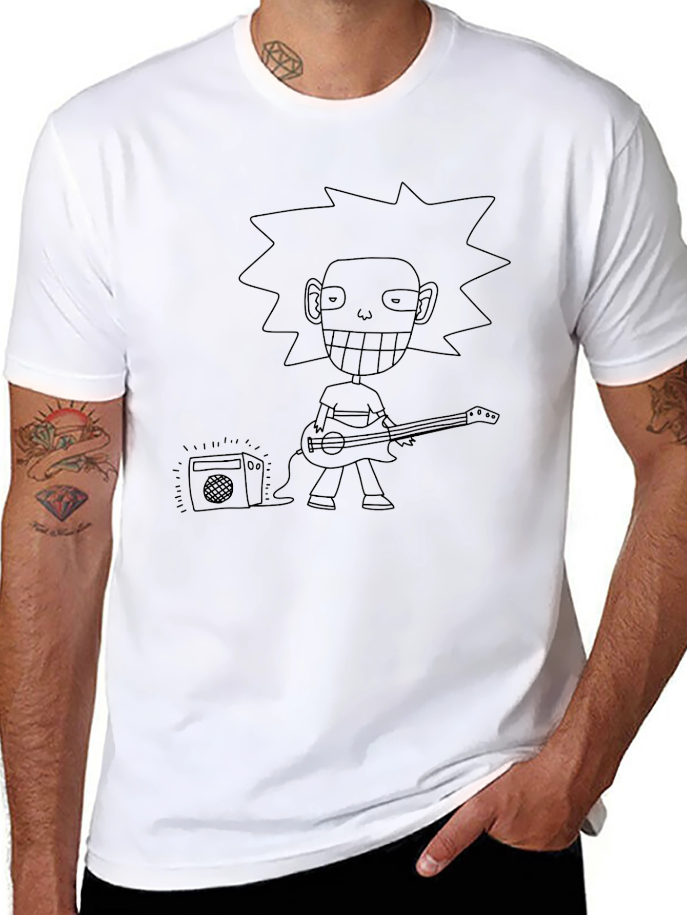 Cartoon Rocker Graphic Tee