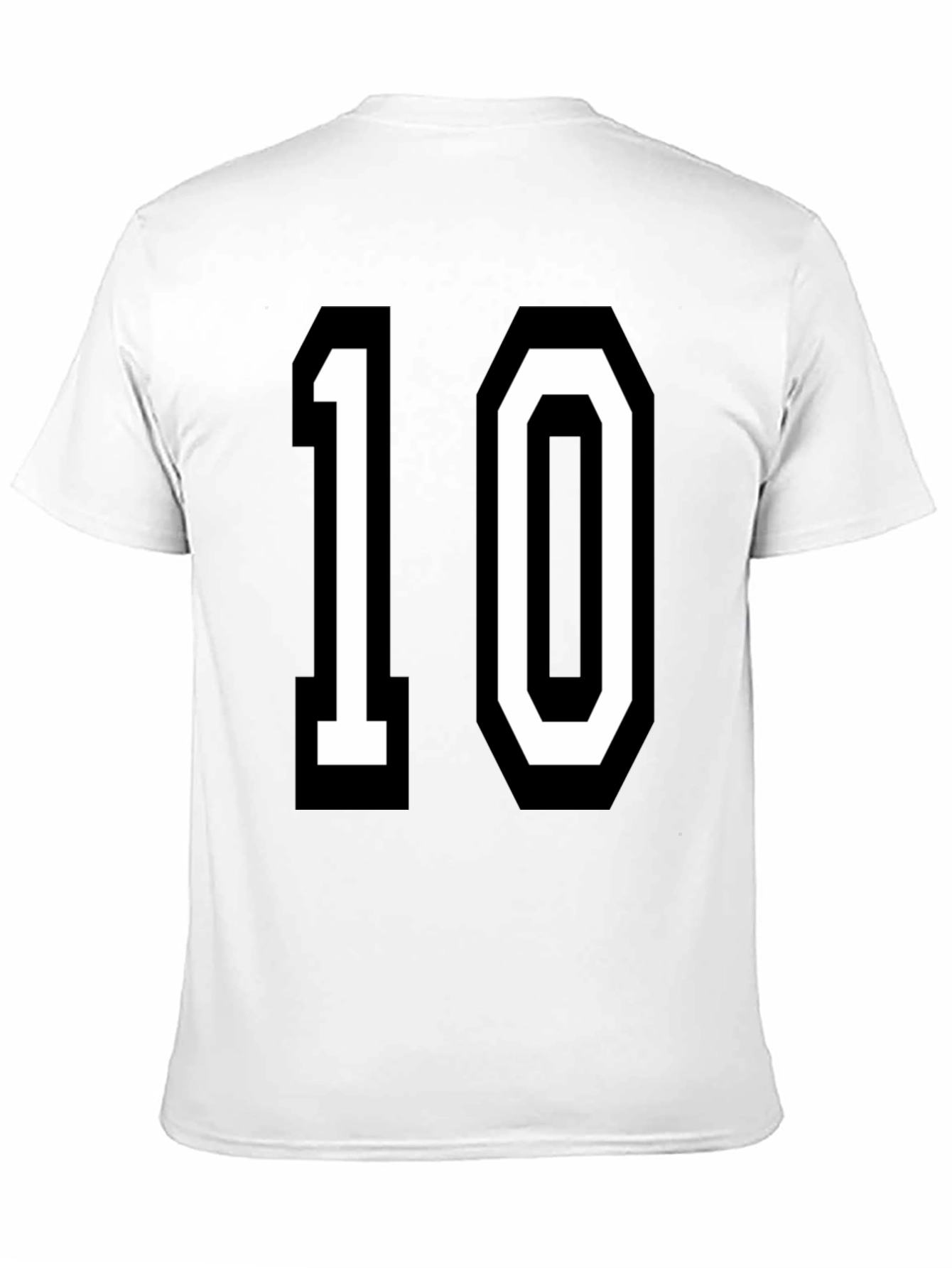 Classic Number 10 Graphic Tee - Black