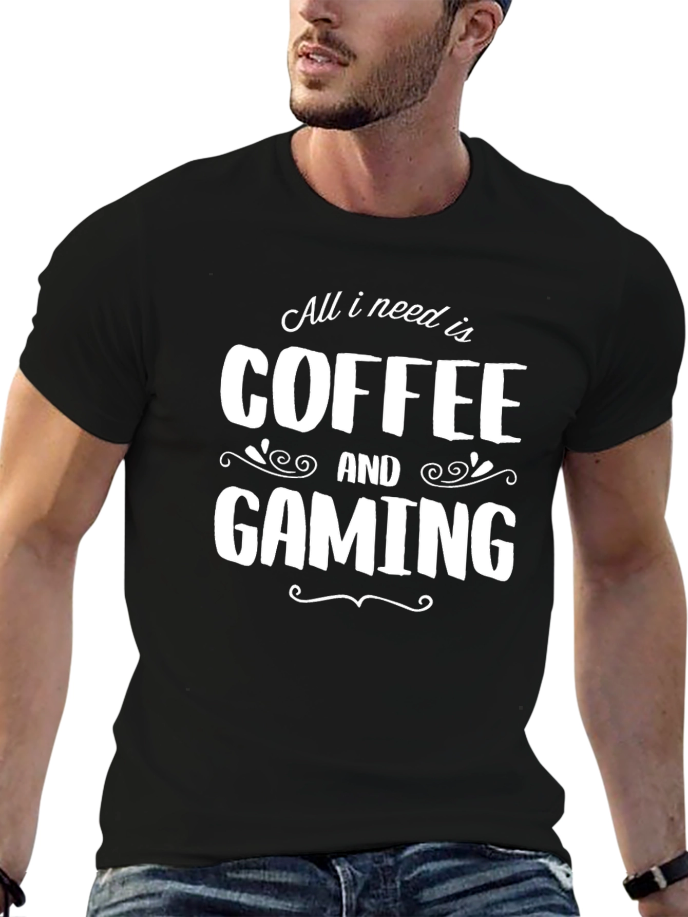 Coffee and Gaming T-Shirt - Gamer Apparel