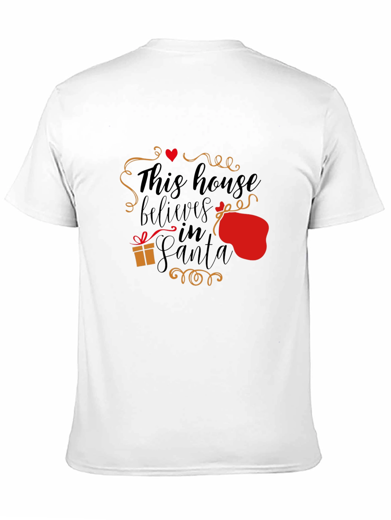 This House Believes in Santa Black T-Shirt