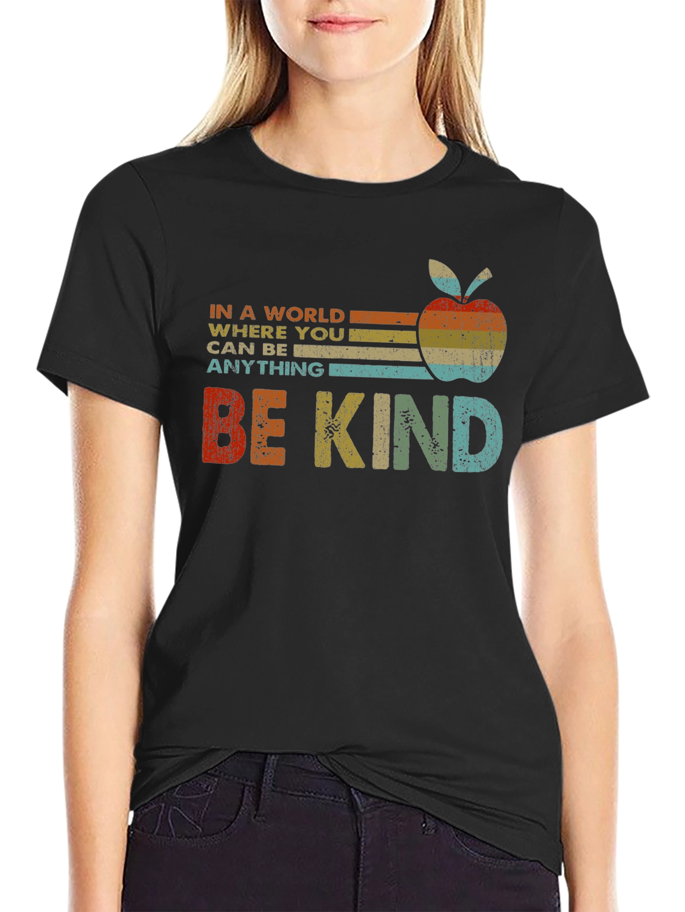 Be Kind Apple Graphic Tee