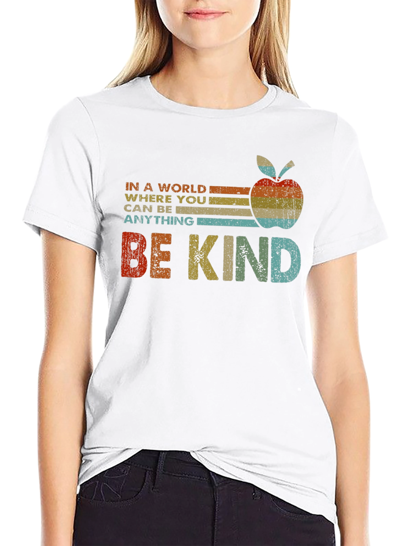 Be Kind Apple Graphic Tee