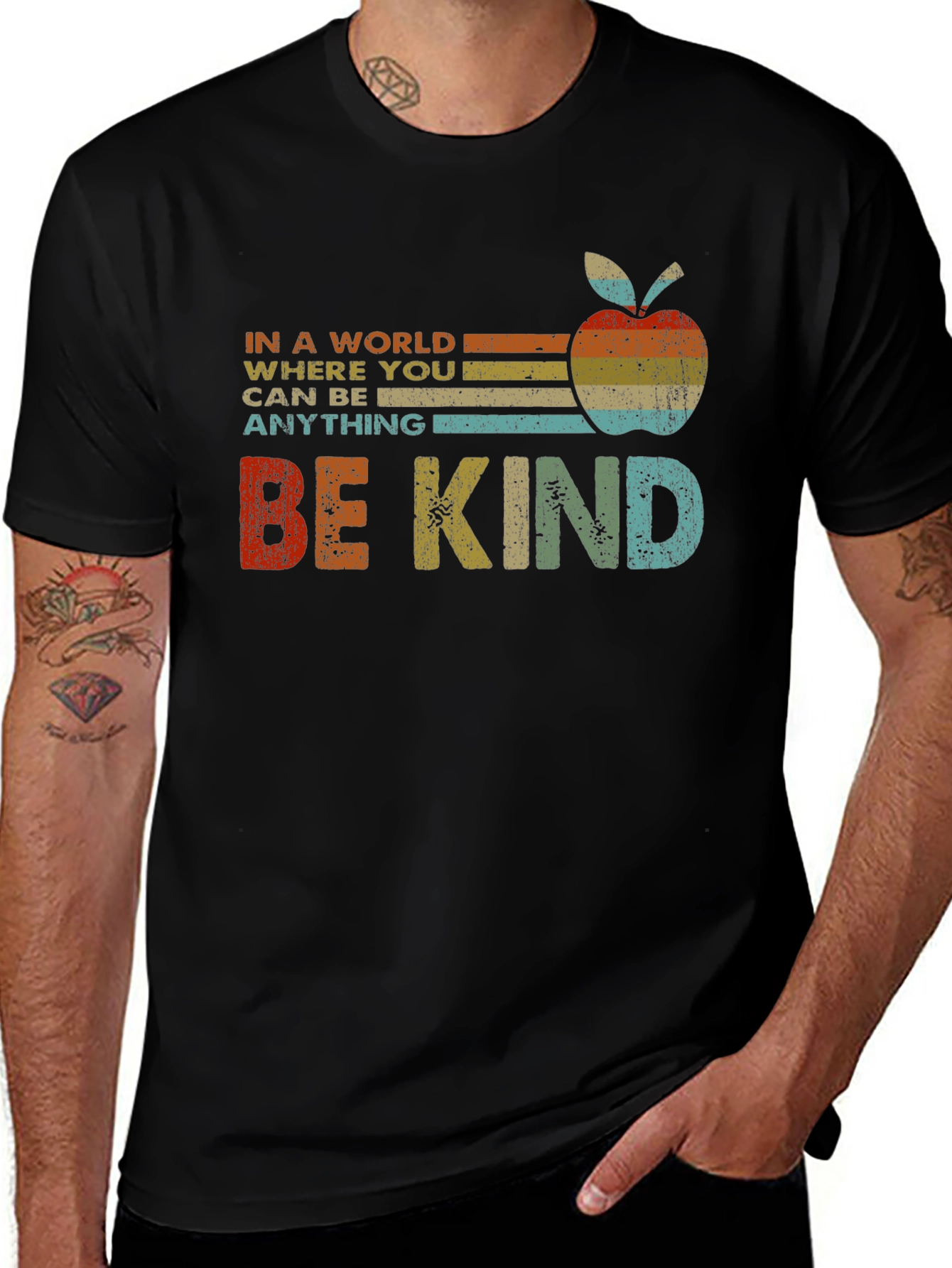 Be Kind Apple Graphic Tee