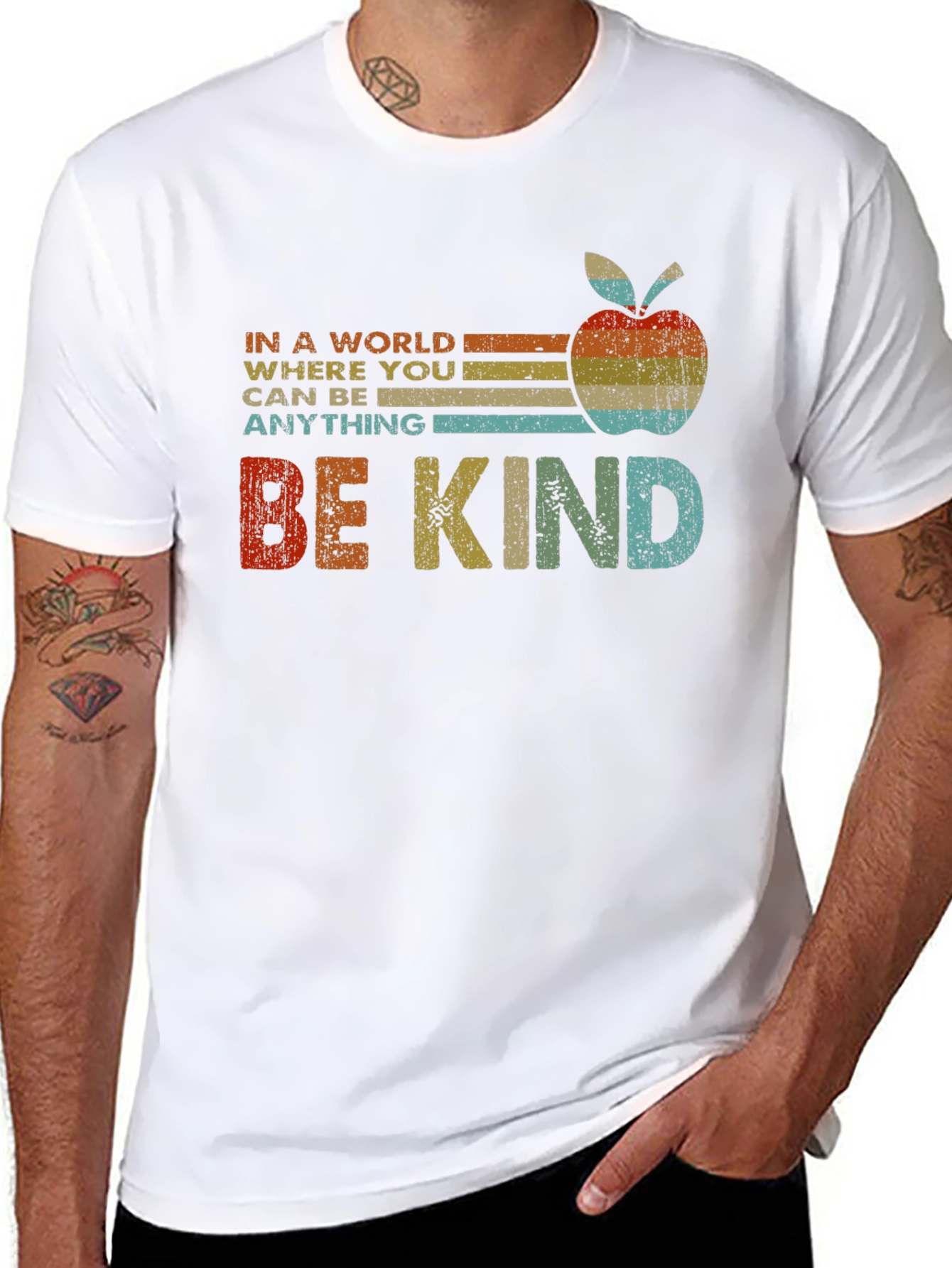 Be Kind Apple Graphic Tee