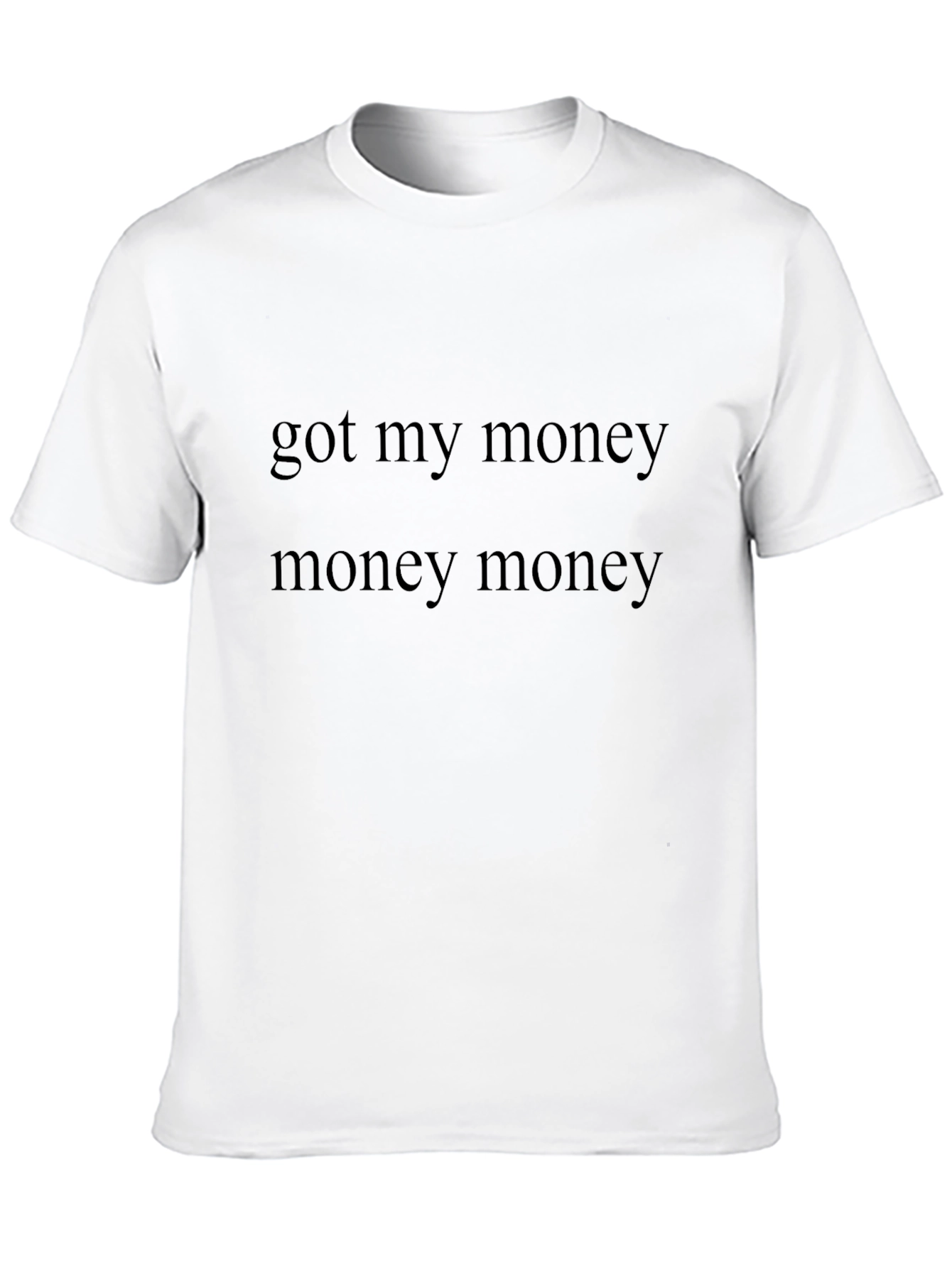 Got My Money Mens Black Tee