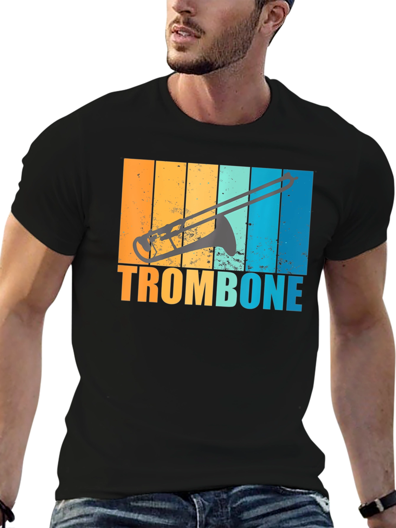 Retro Trombone T-Shirt: Music Lovers Style
