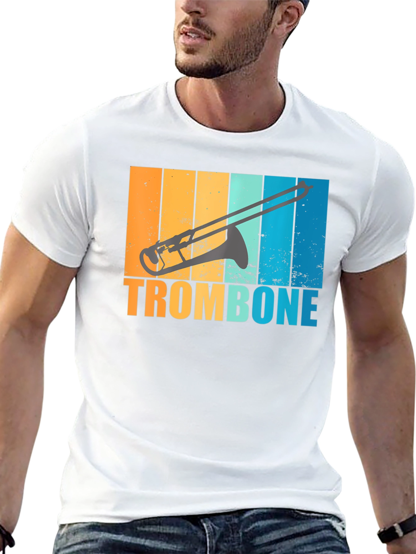 Retro Trombone T-Shirt: Music Lovers Style