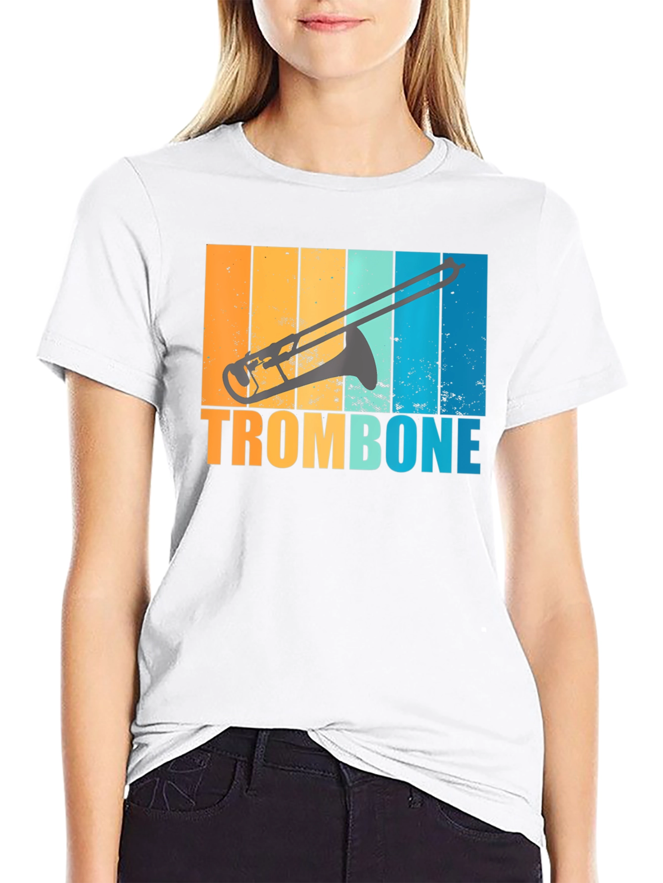 Retro Trombone T-Shirt: Music Lovers Style