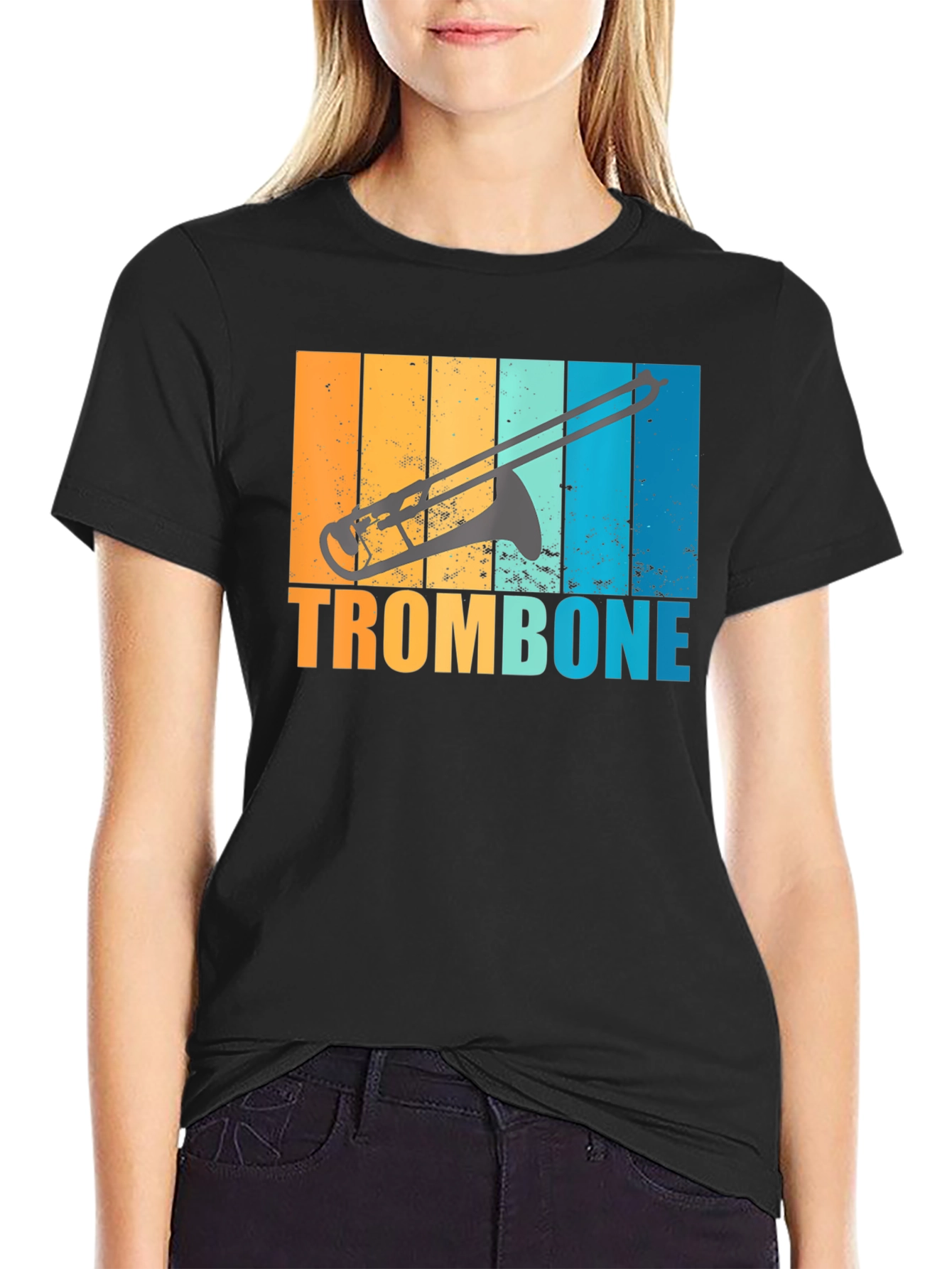 Retro Trombone T-Shirt: Music Lovers Style