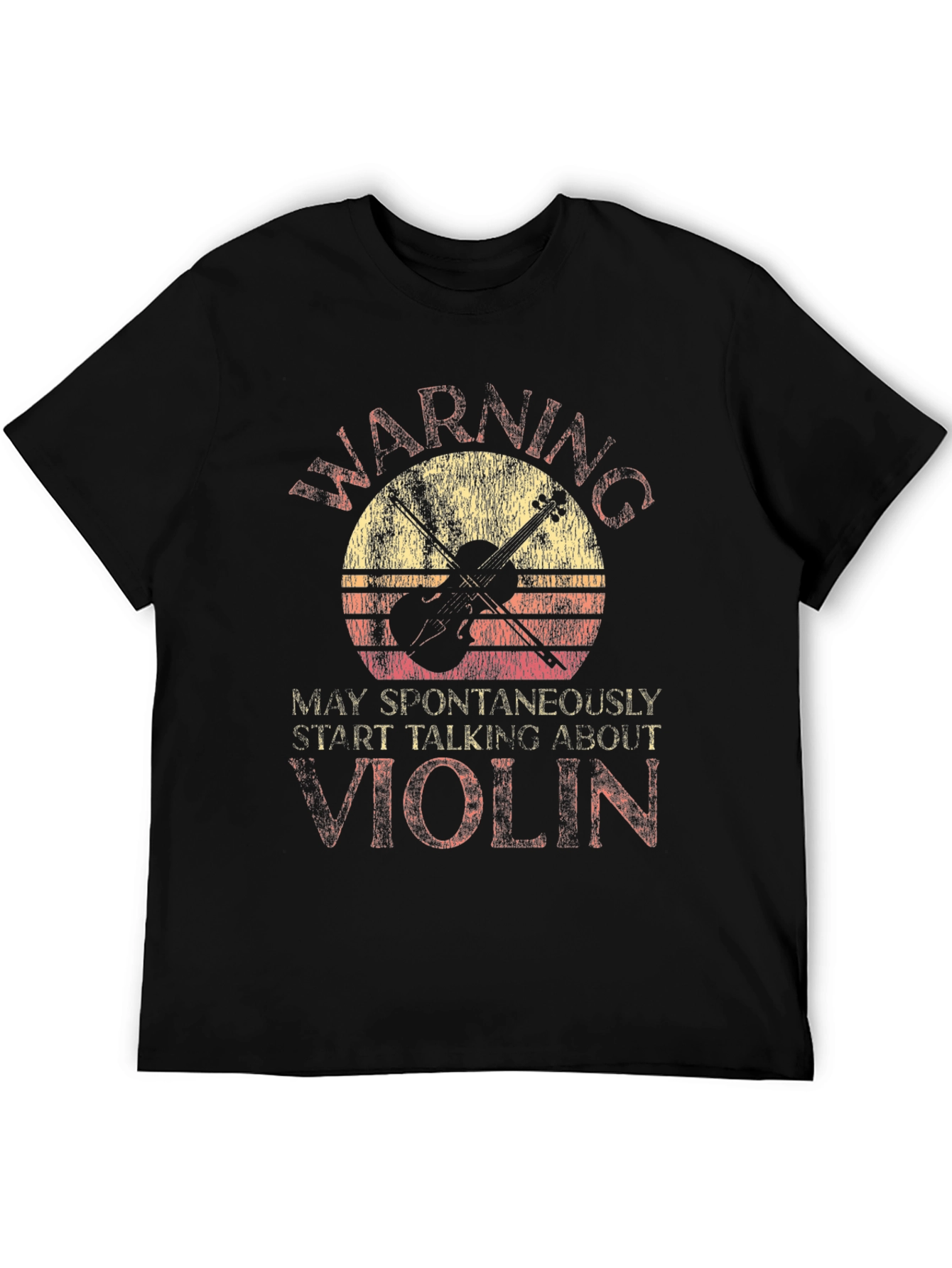 Warning May Spontaneously Start Talking About Violin T-Shirt