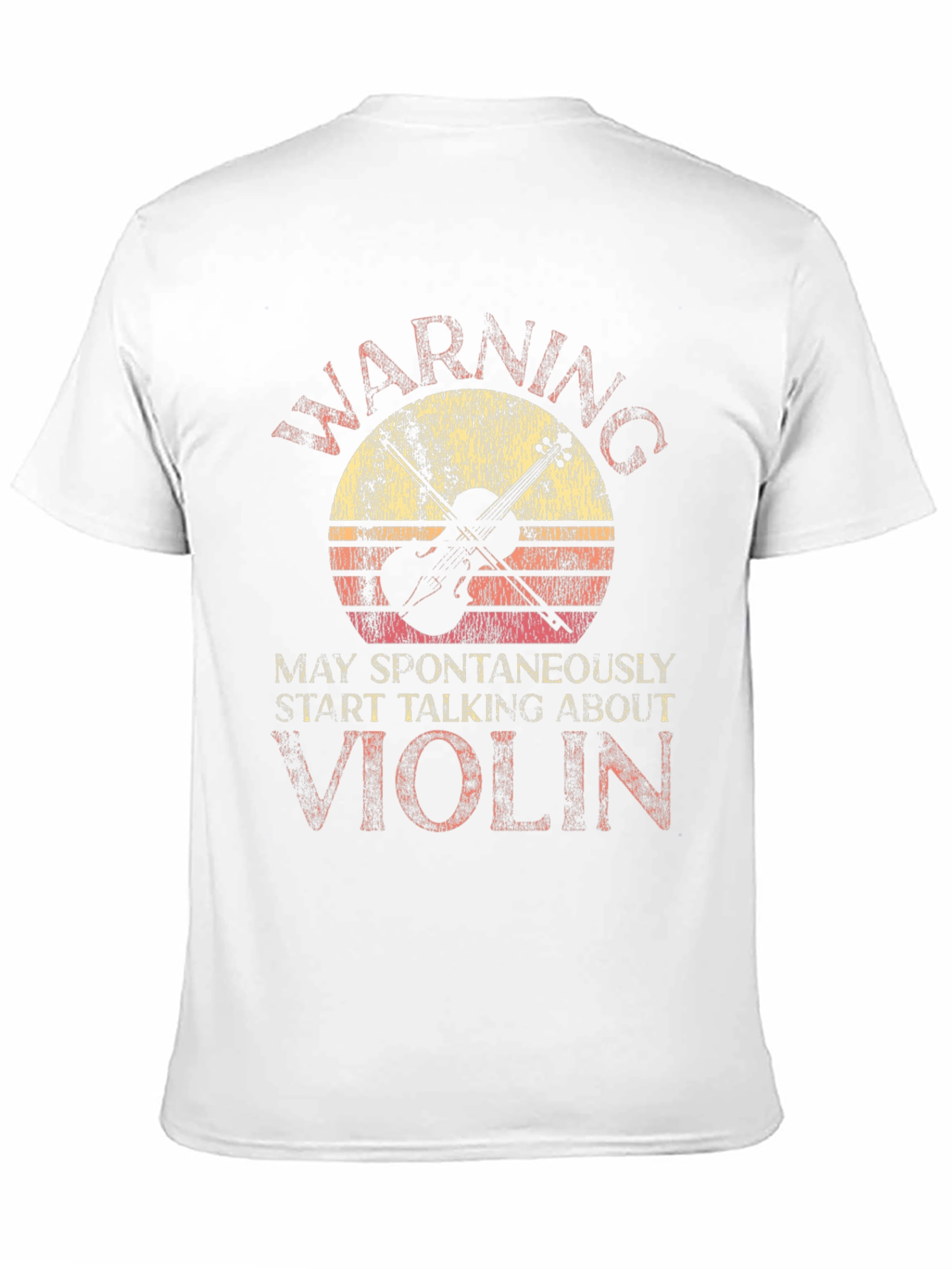 Warning May Spontaneously Start Talking About Violin T-Shirt