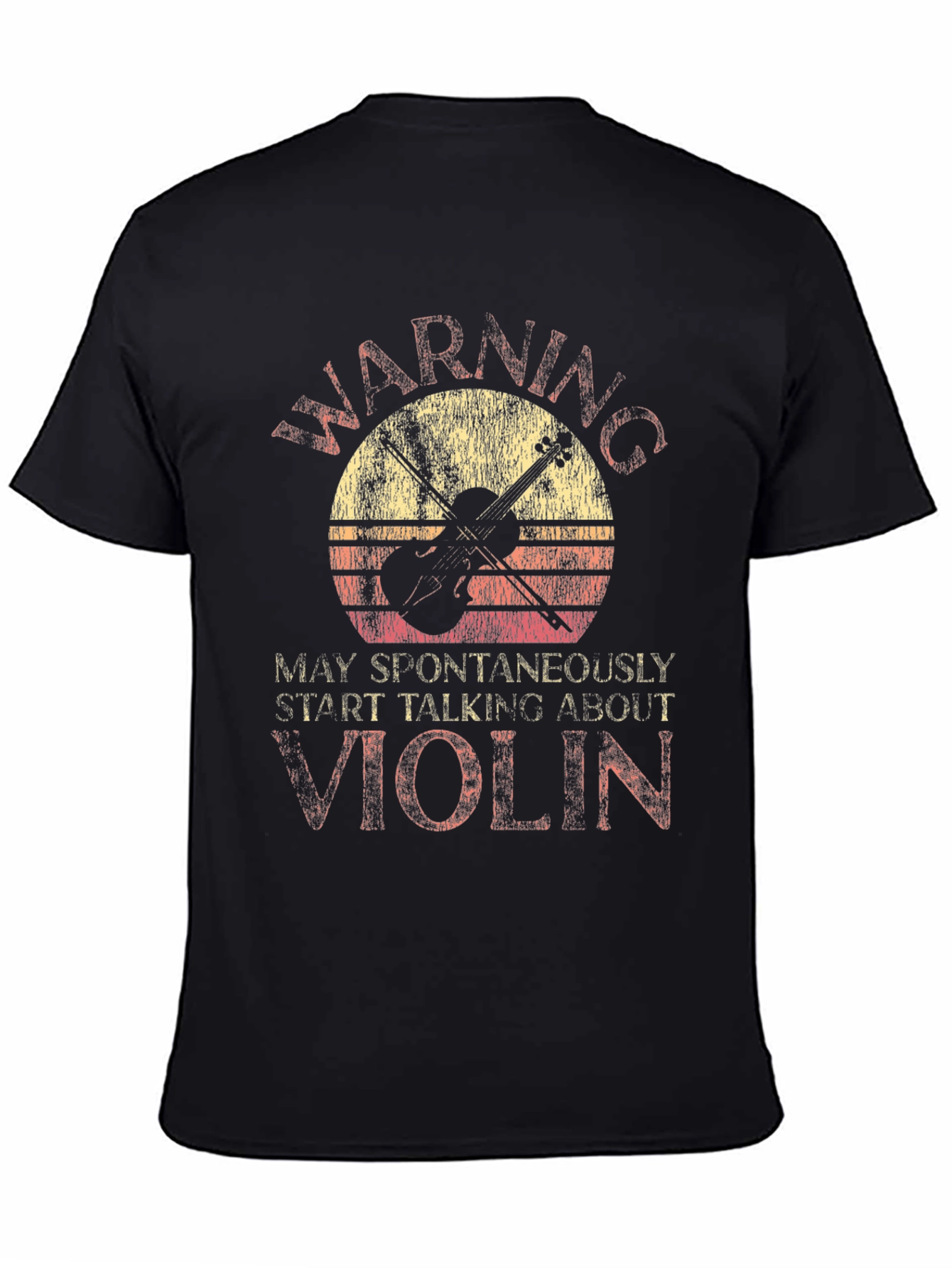 Warning May Spontaneously Start Talking About Violin T-Shirt