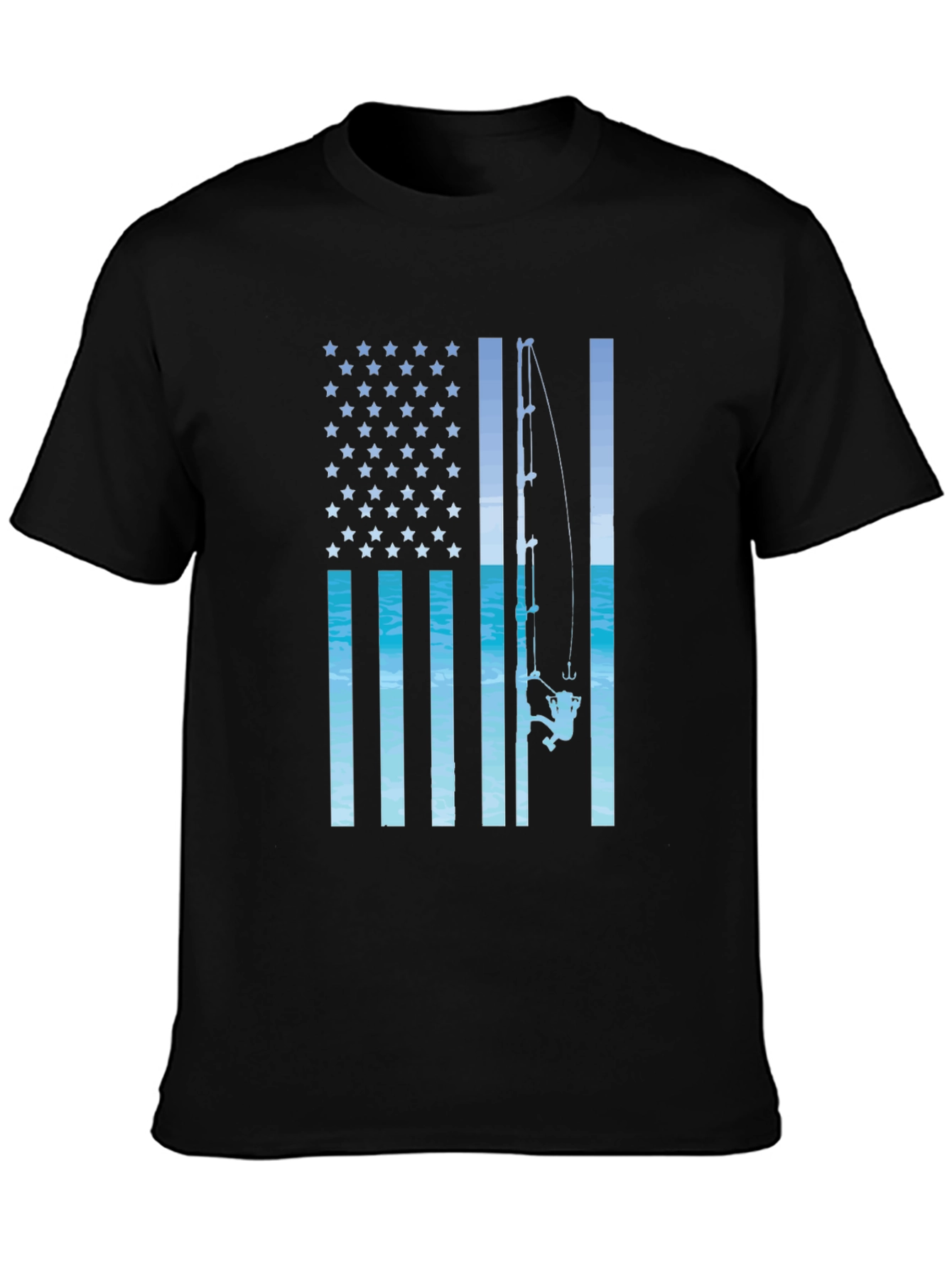 American Flag Fishing T-Shirt