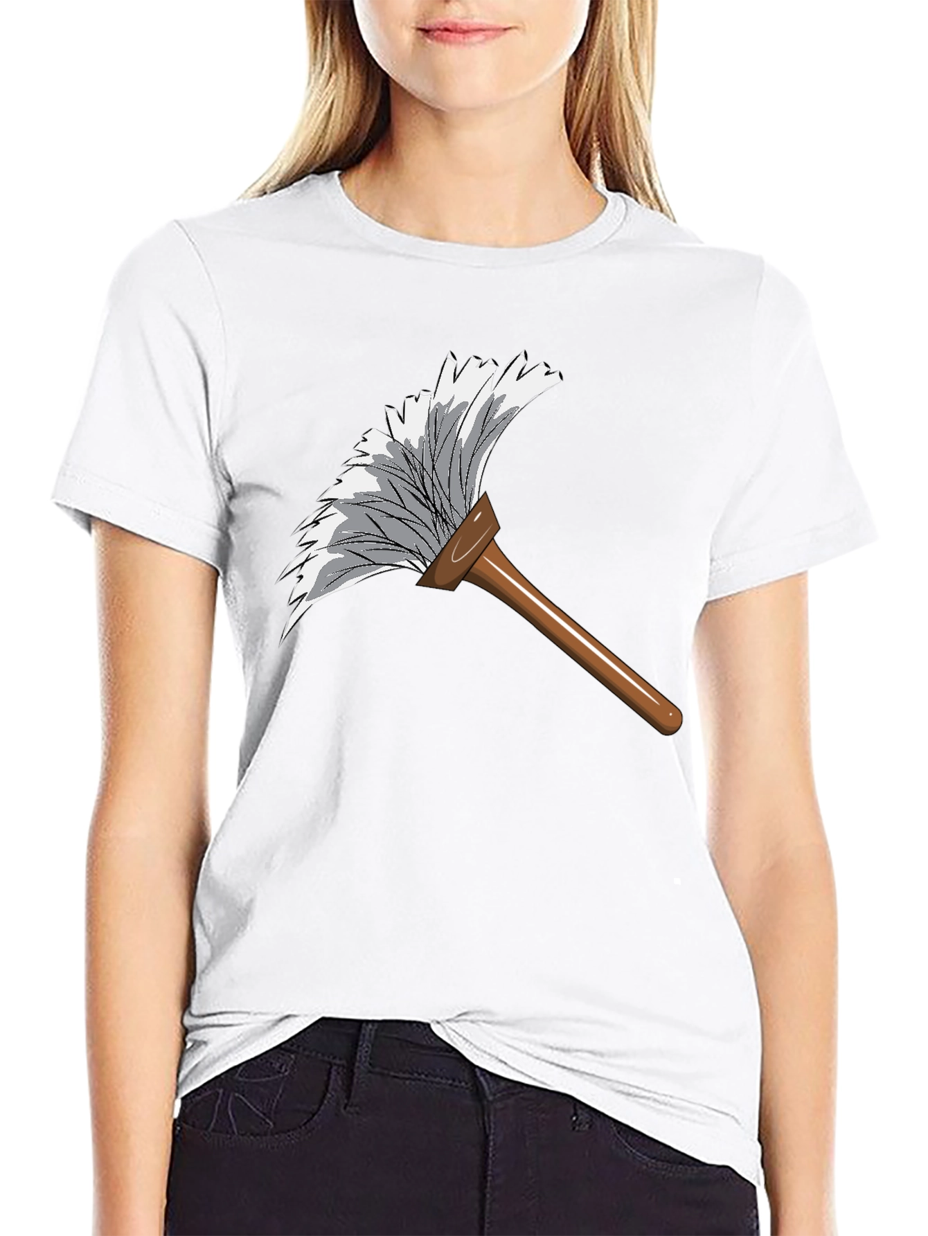 Duster Graphic Tee - Cleaning Humor T-Shirt
