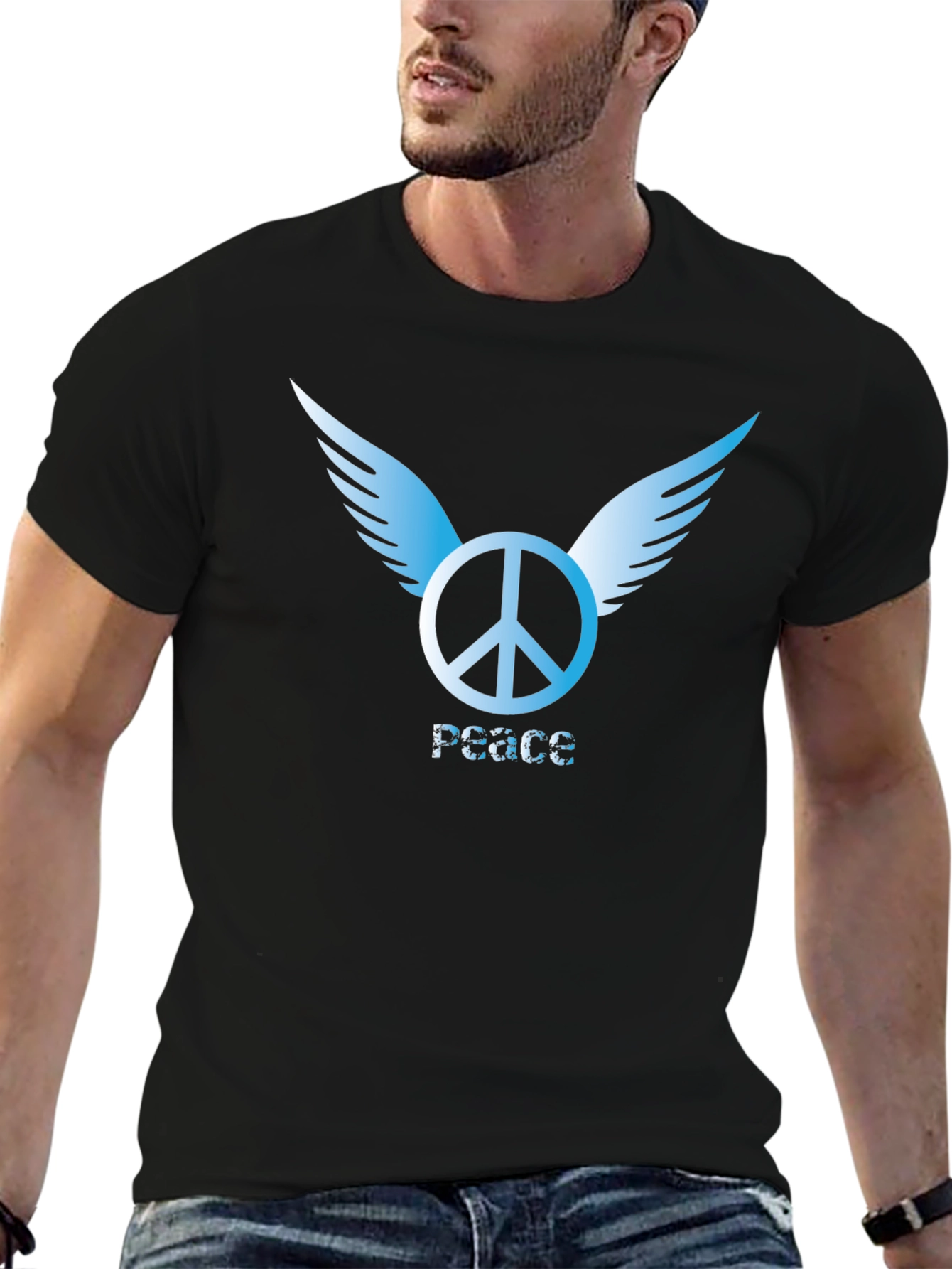 Peace Symbol Winged T-Shirt