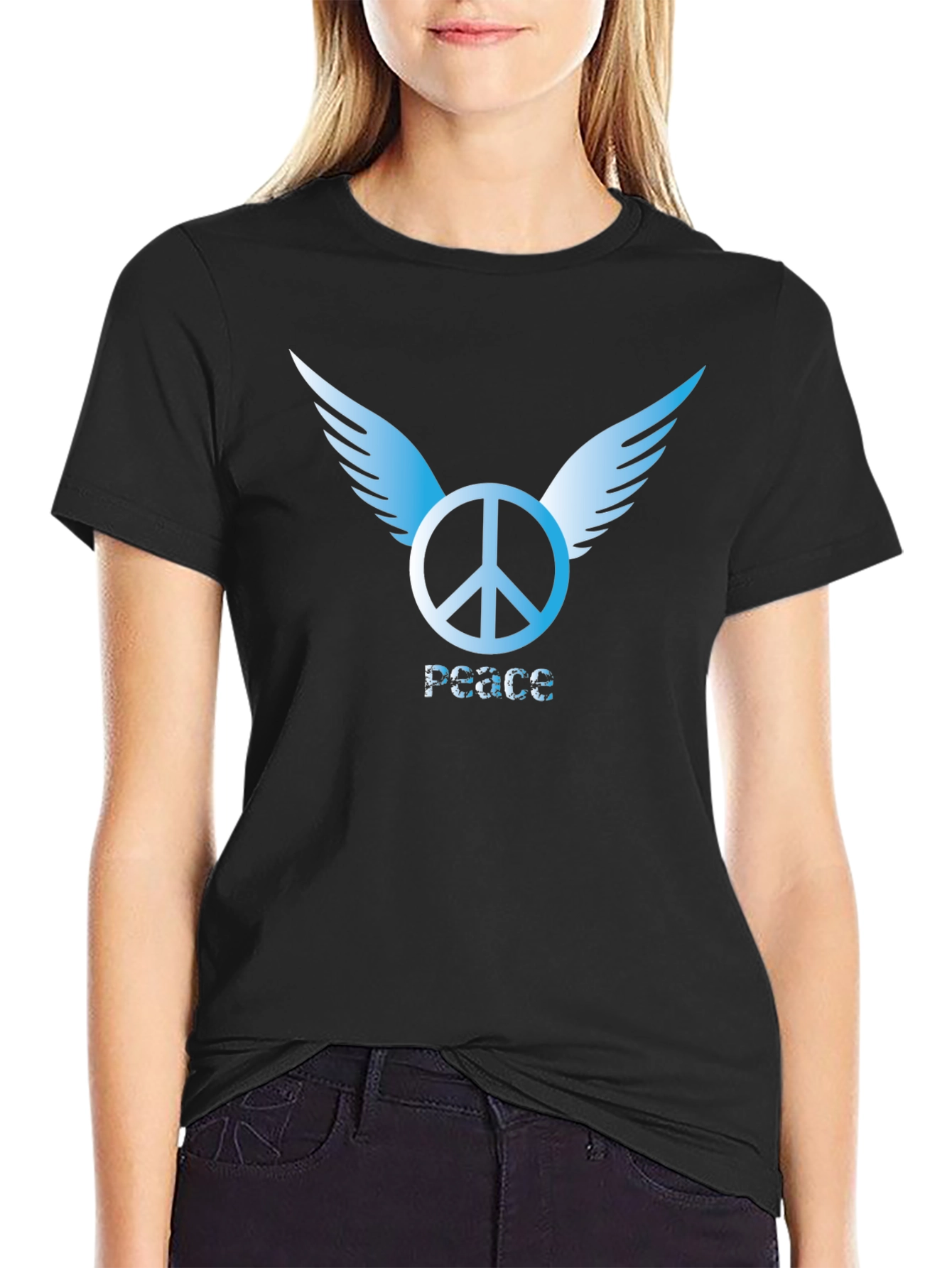 Peace Symbol Winged T-Shirt