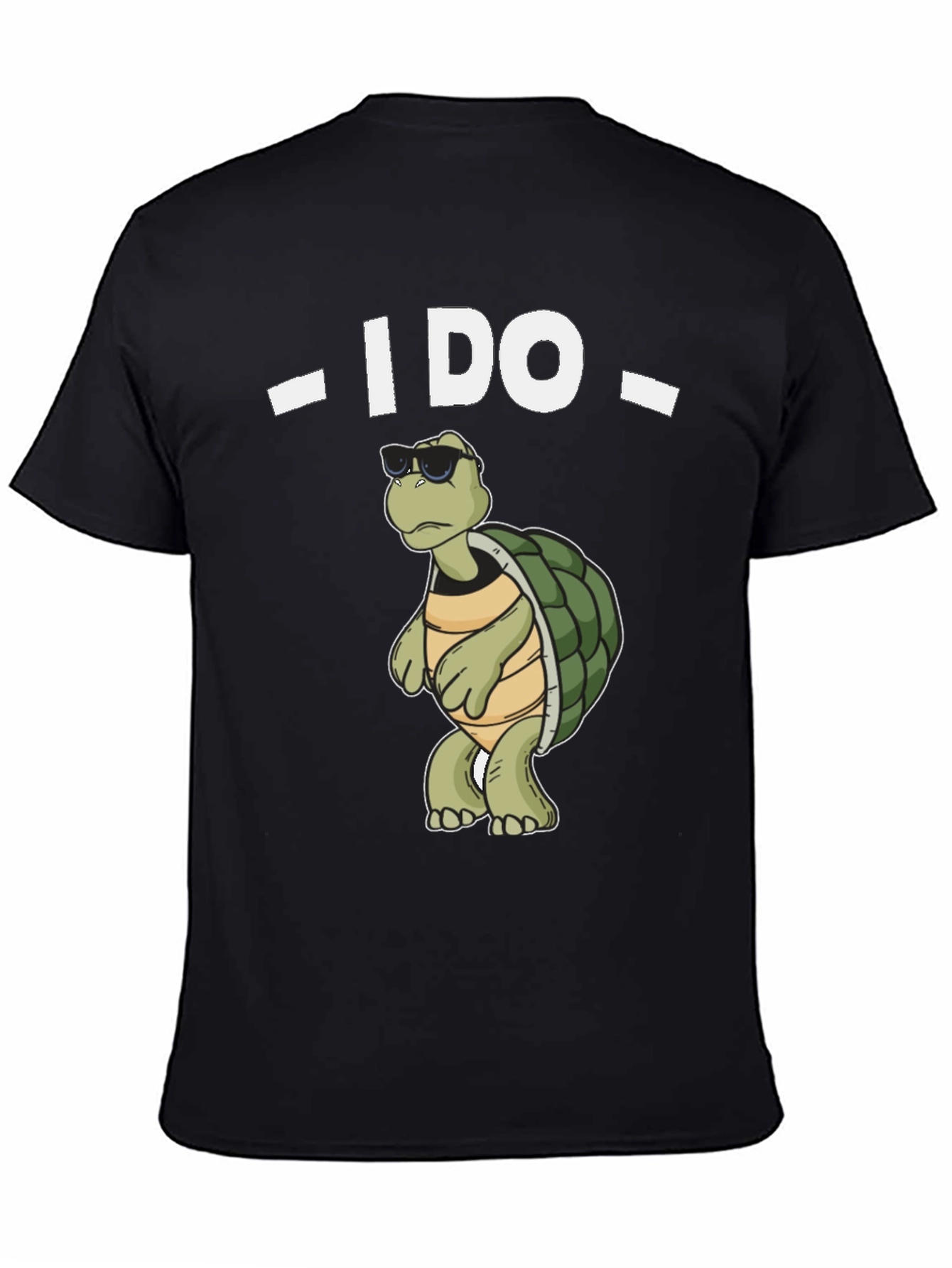 Cool Turtle I Do Black T-Shirt