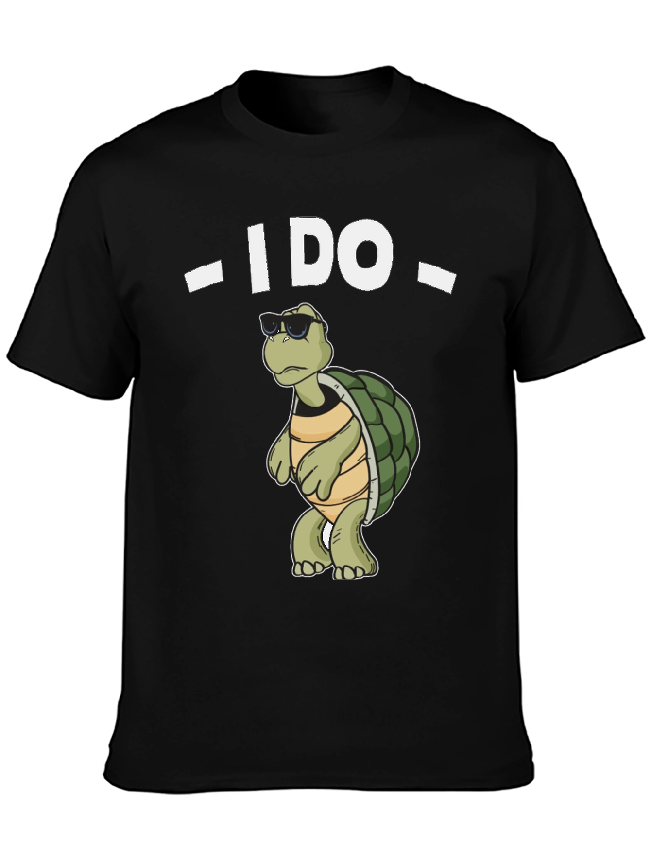 Cool Turtle I Do Black T-Shirt