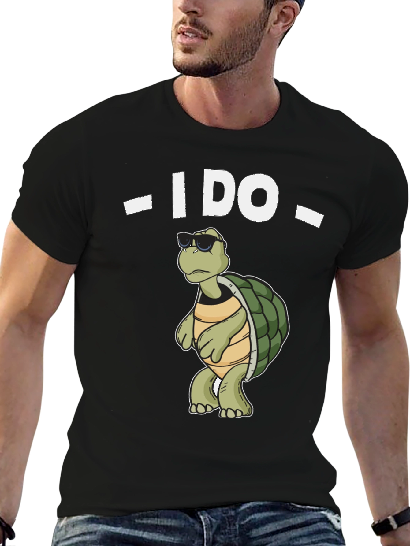Cool Turtle I Do Black T-Shirt