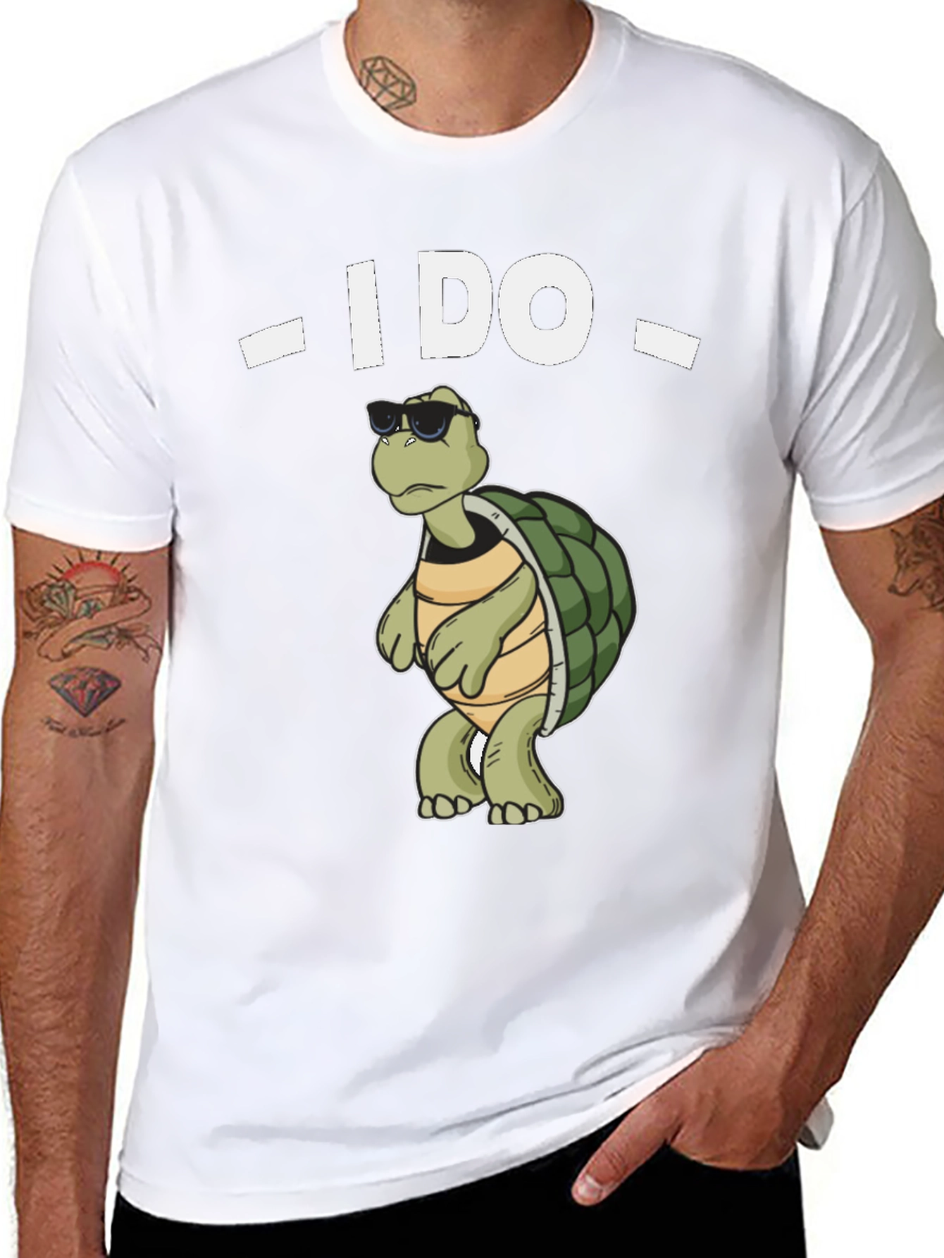 Cool Turtle I Do Black T-Shirt
