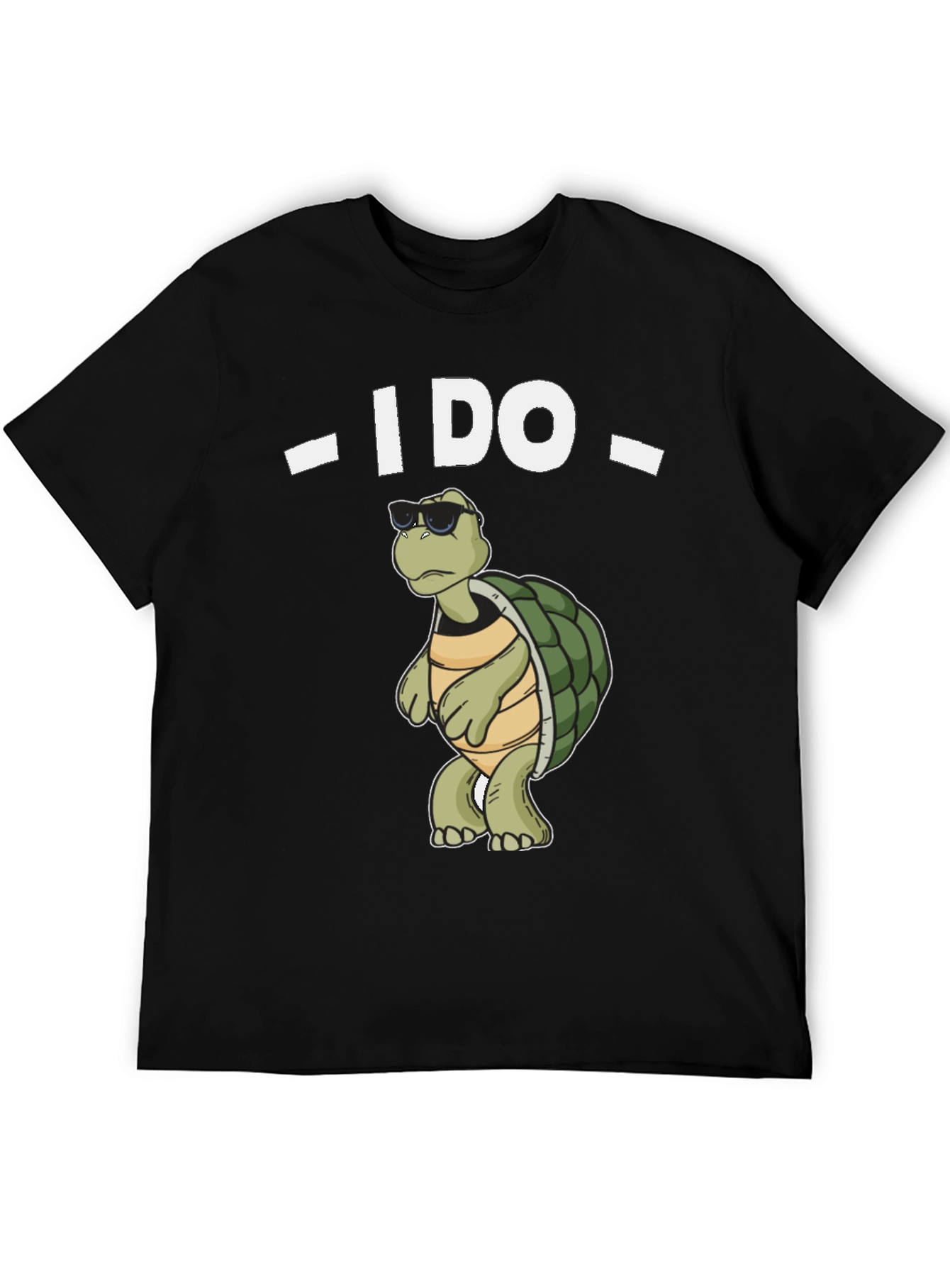 Cool Turtle I Do Black T-Shirt