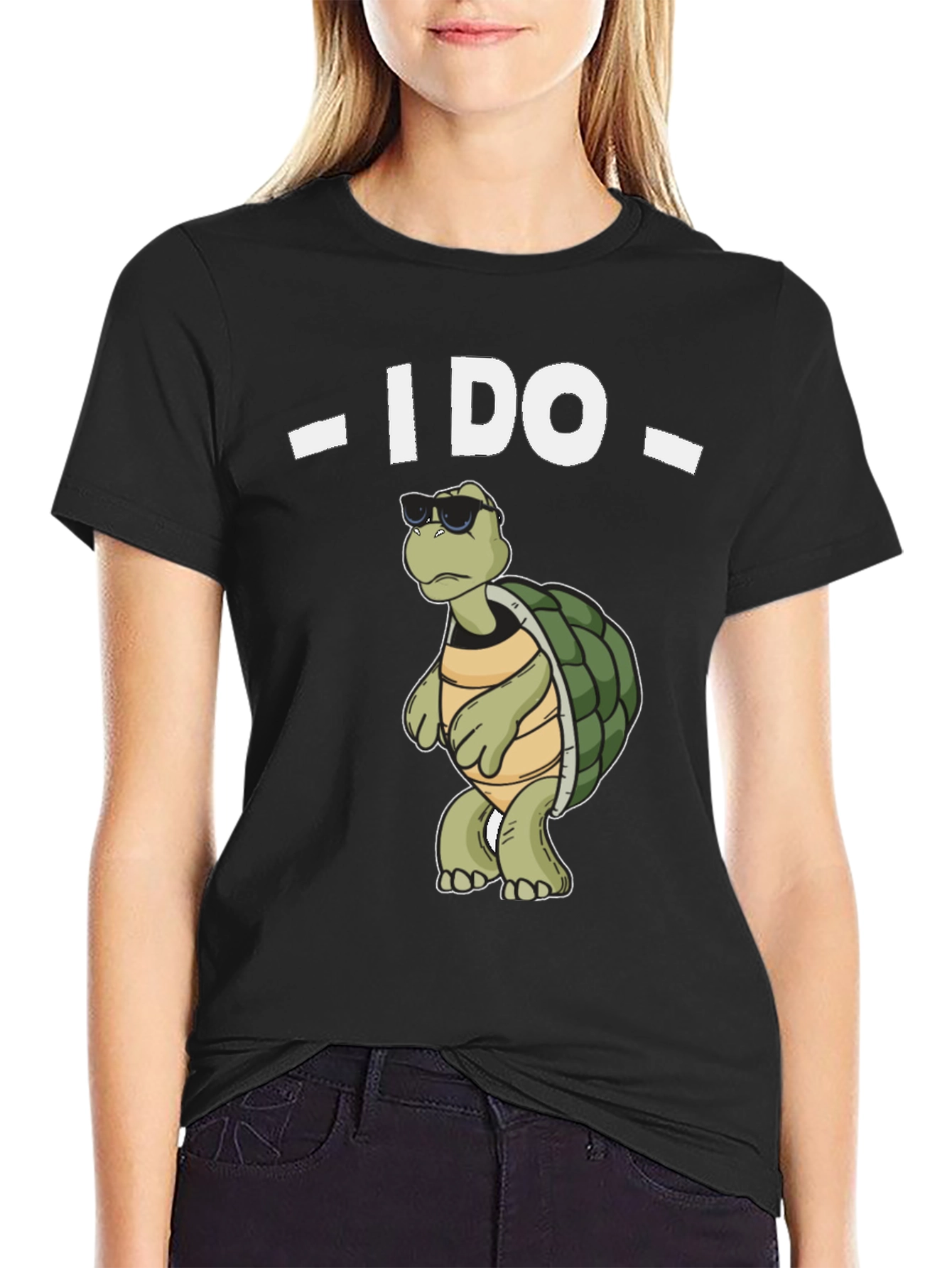 Cool Turtle I Do Black T-Shirt