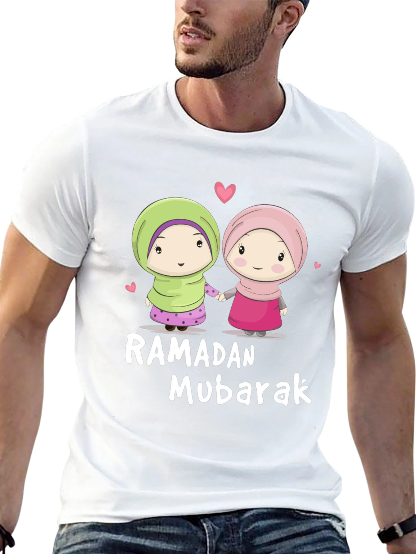 Ramadan Mubarak Cartoon T-Shirt