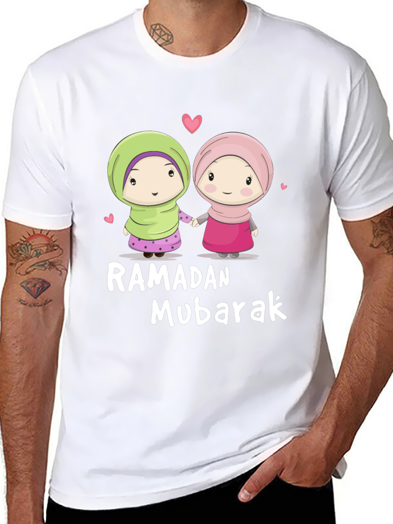 Ramadan Mubarak Cartoon T-Shirt