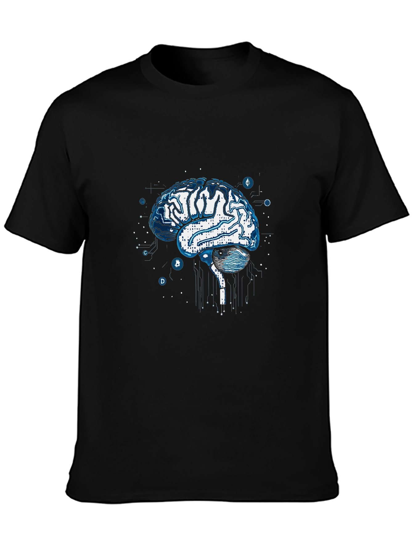 Brain Circuit T-Shirt - Modern Tech Design