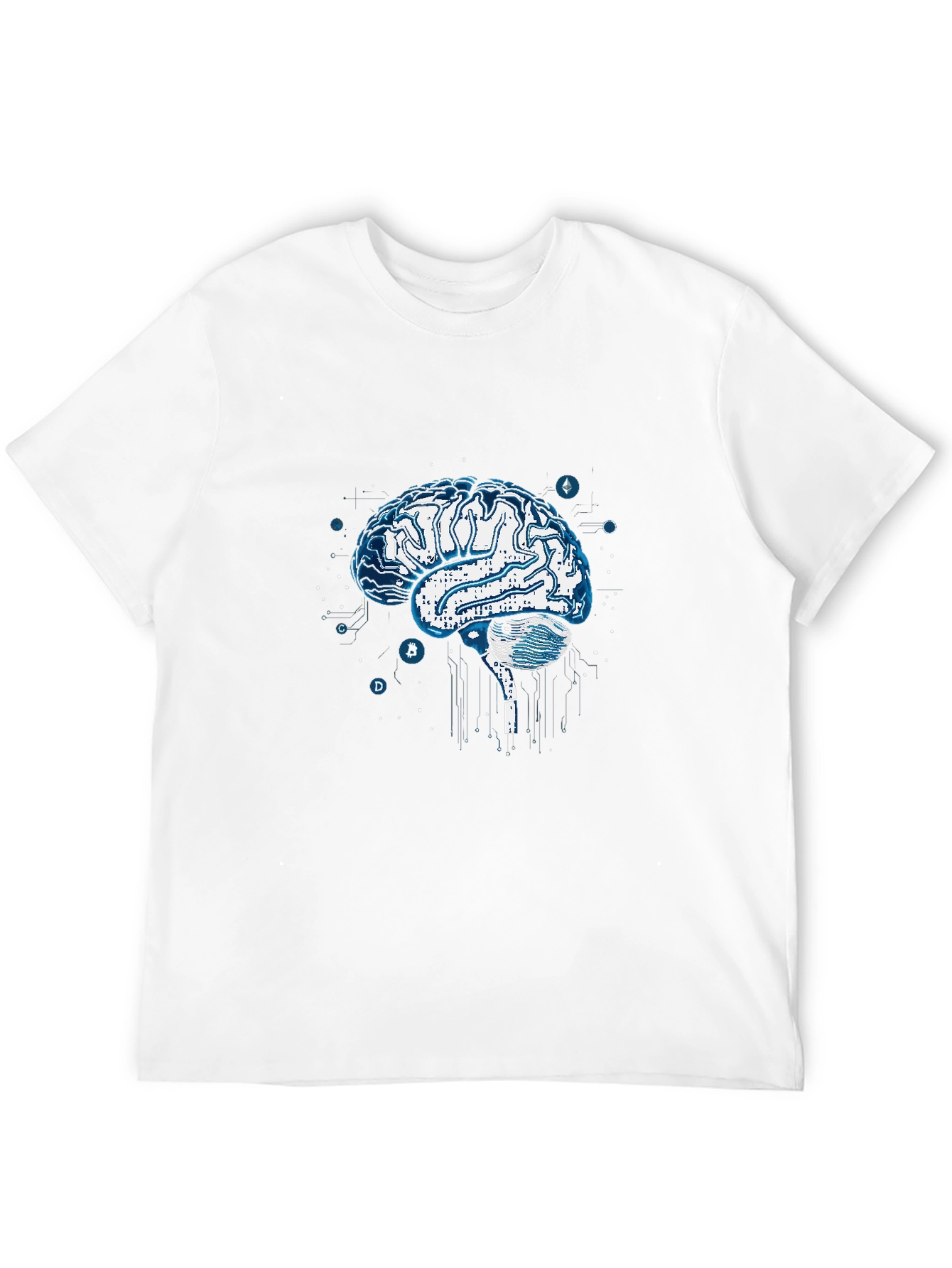 Brain Circuit T-Shirt - Modern Tech Design