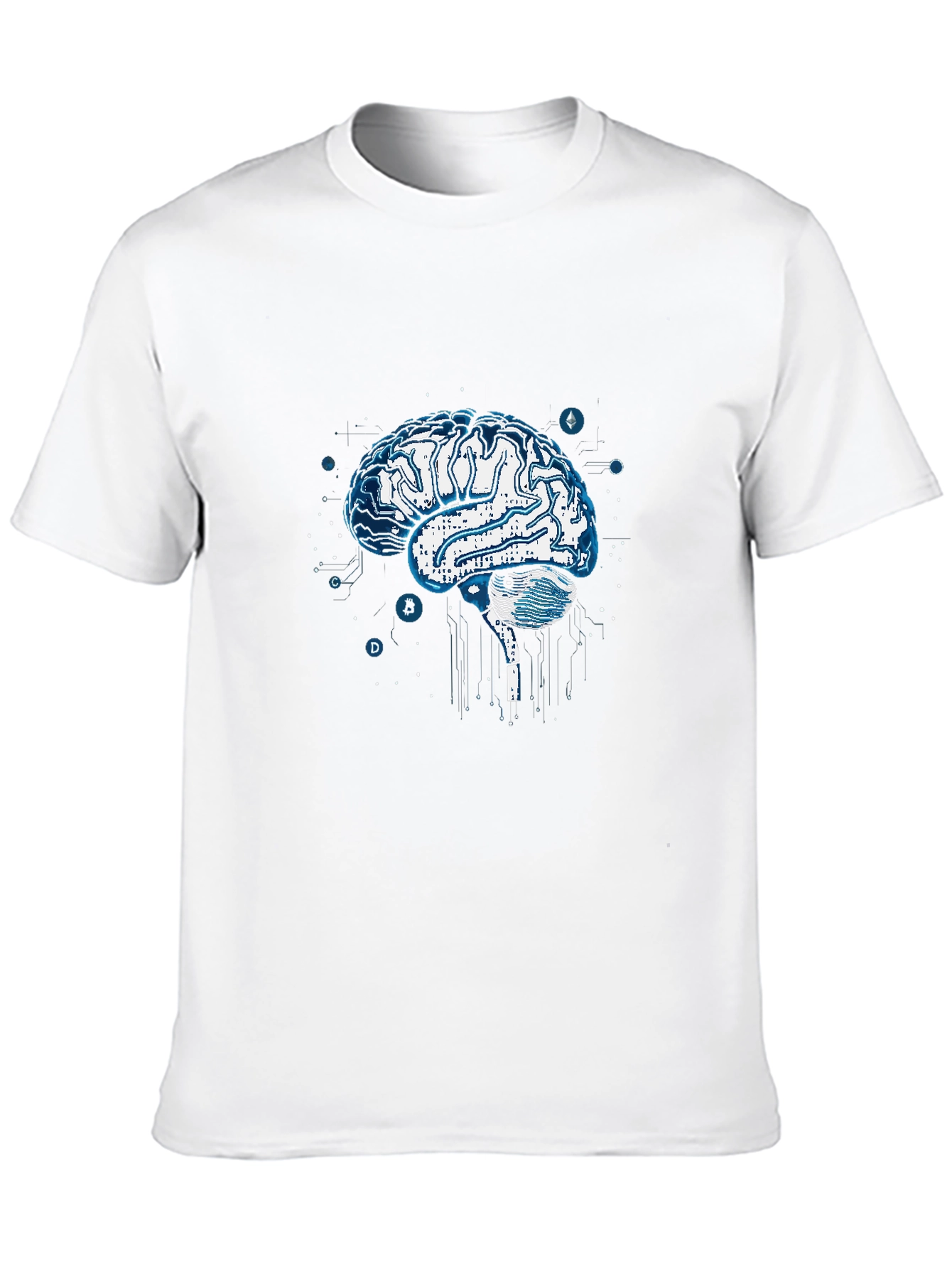Brain Circuit T-Shirt - Modern Tech Design