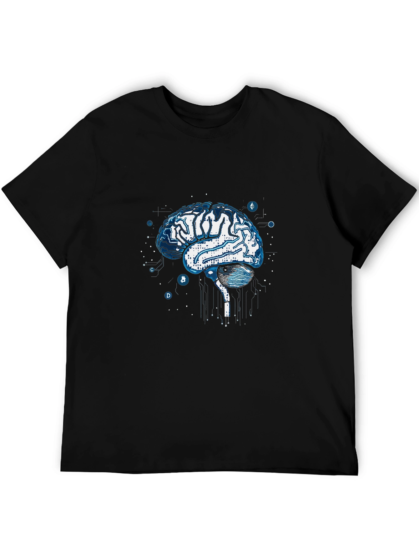 Brain Circuit T-Shirt - Modern Tech Design