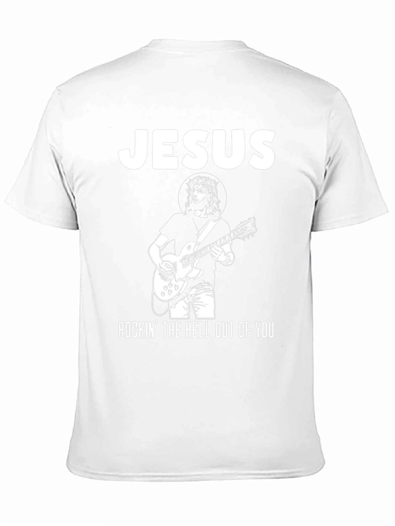 Jesus Rockin T-Shirt - Black Cotton Tee
