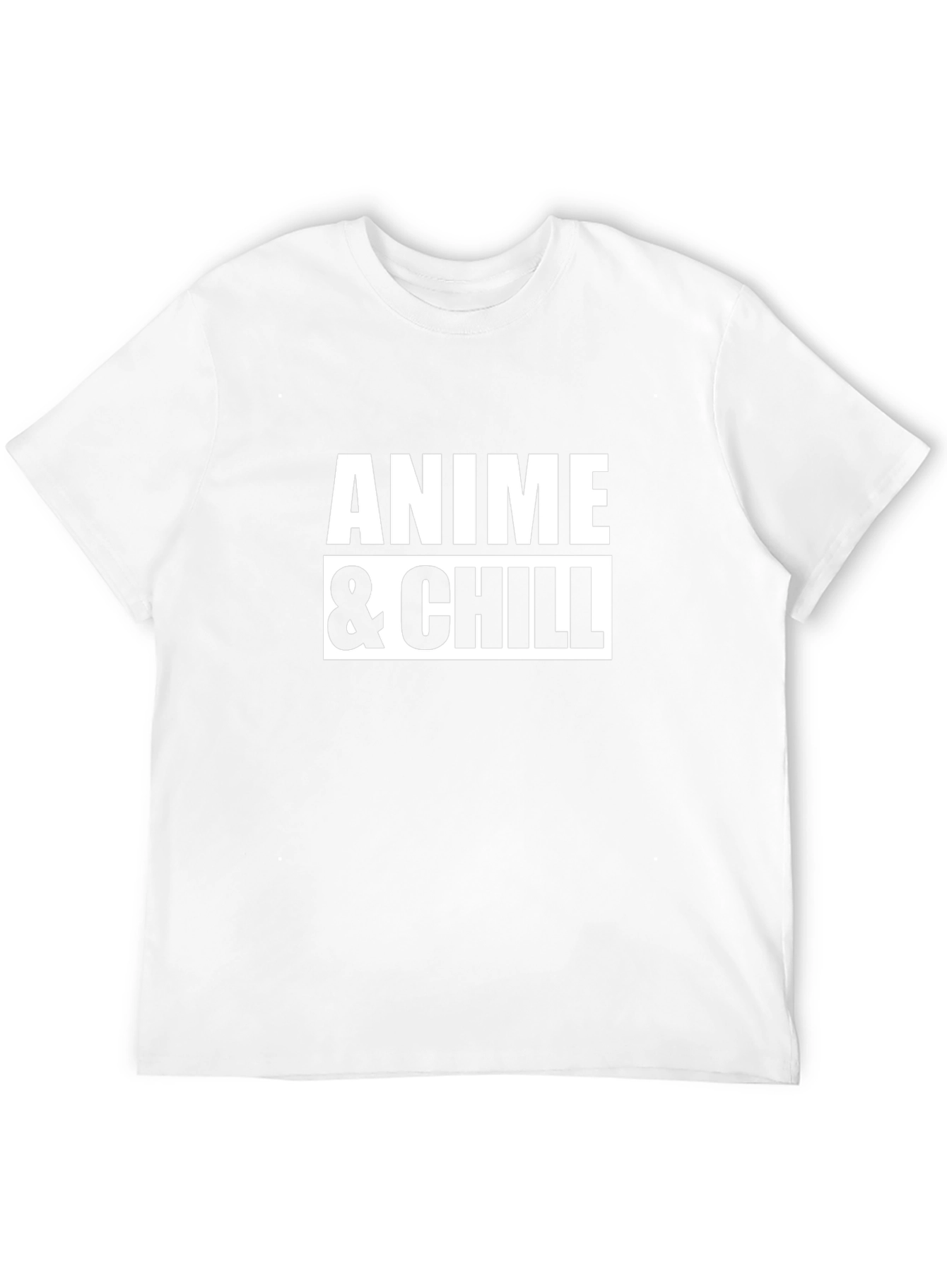 Anime & Chill Black Graphic T-Shirt