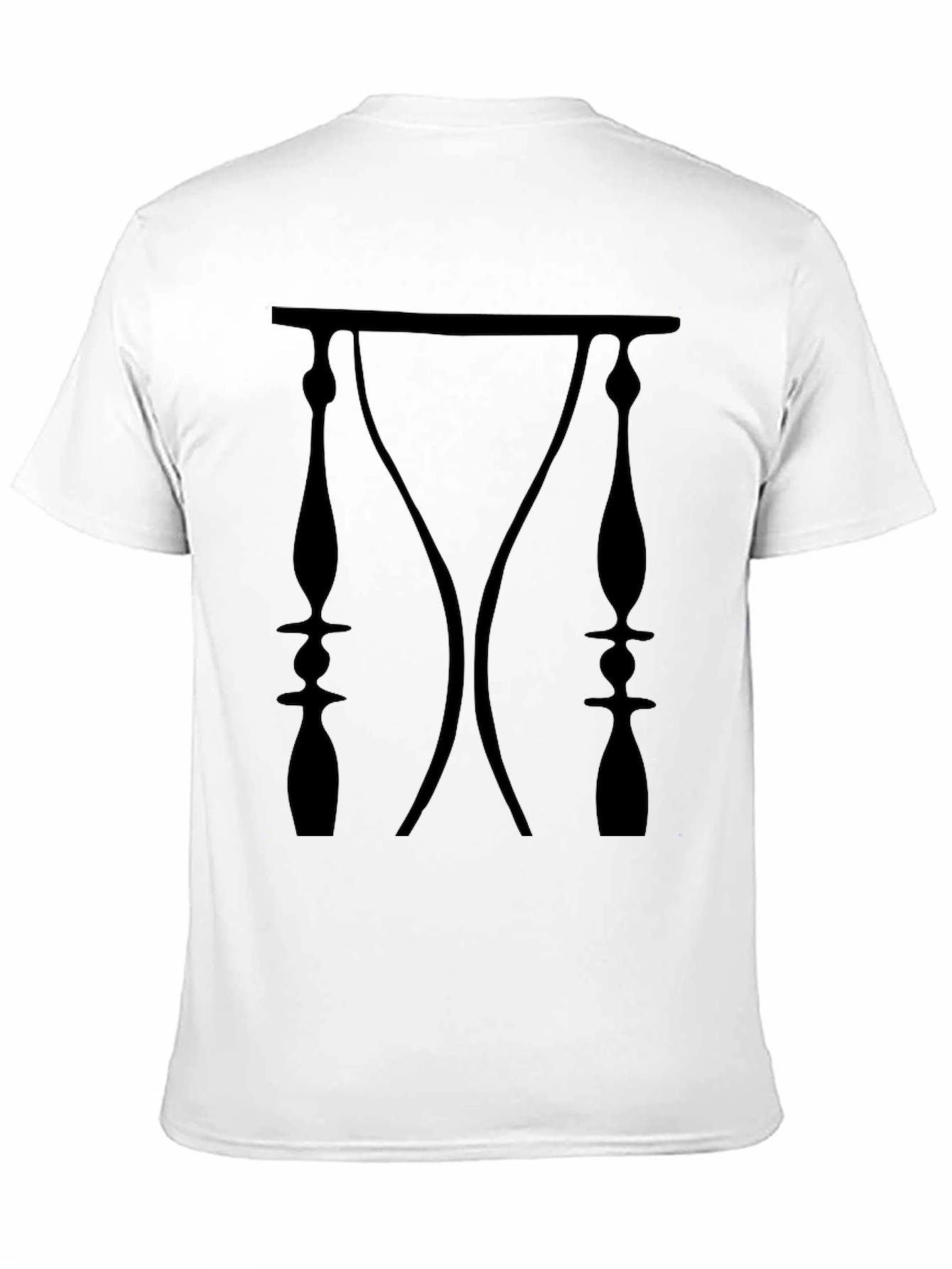 Optical Illusion Face T-Shirt - Black