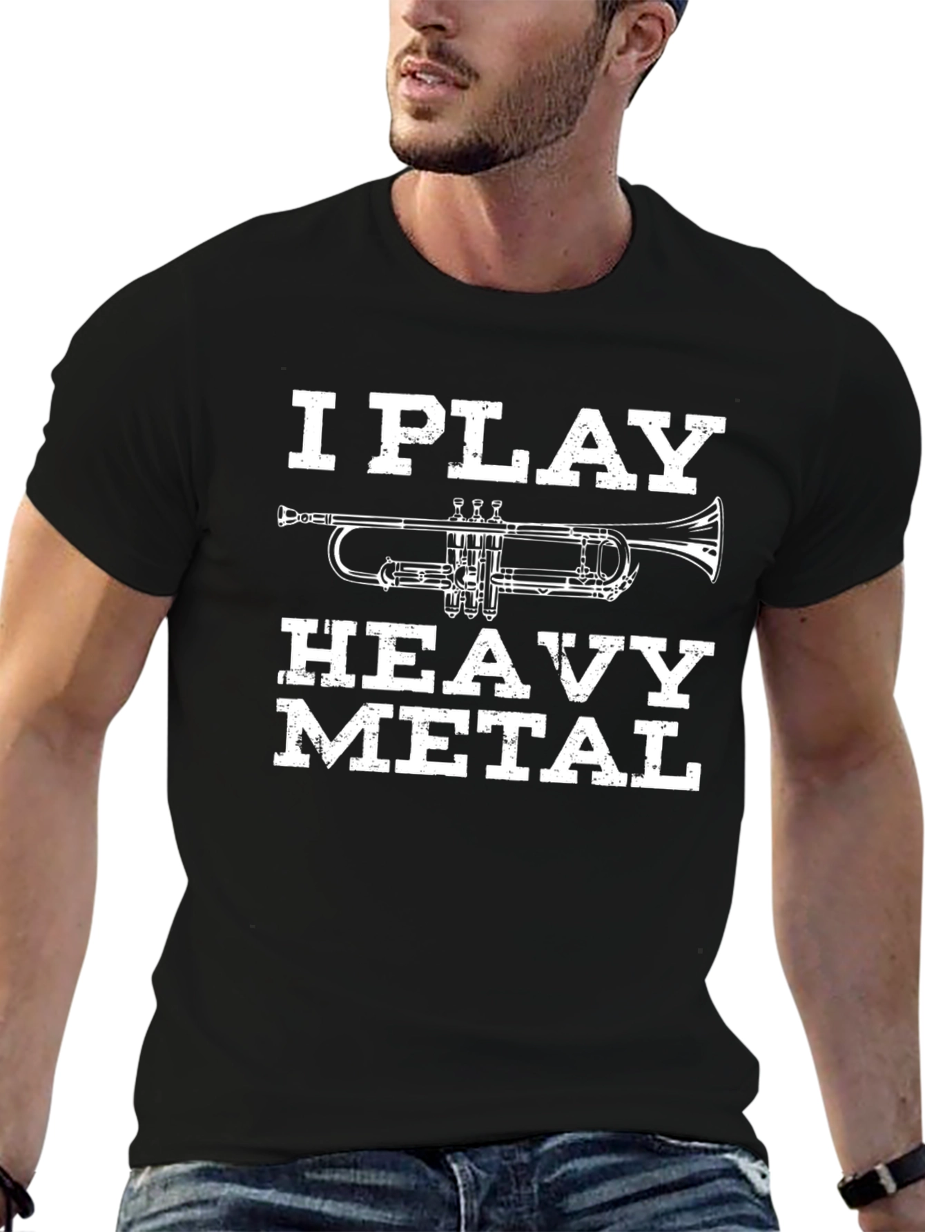 I Play Heavy Metal Trumpet T-Shirt