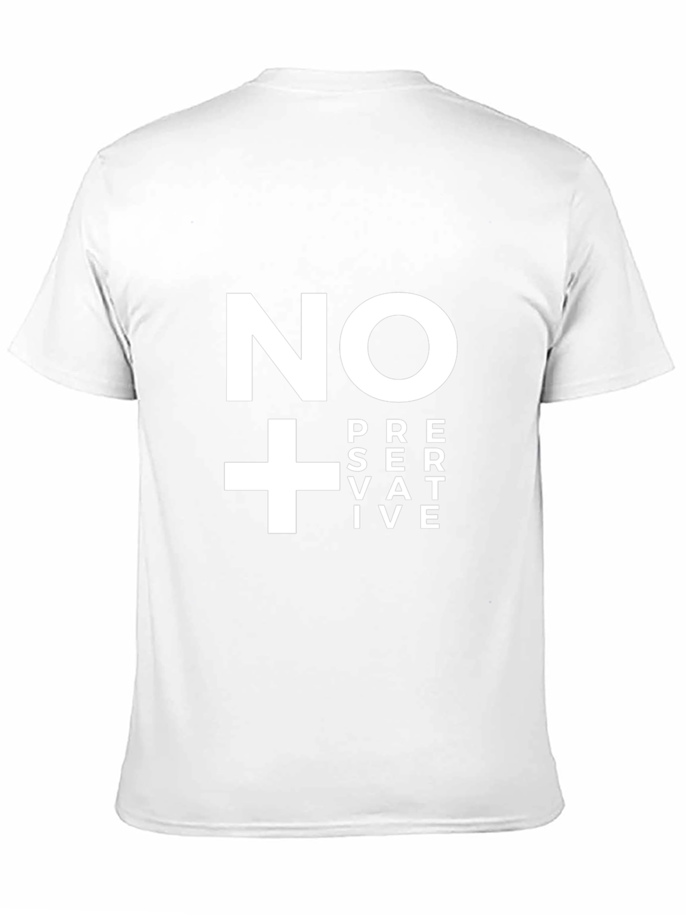No Preservative T-Shirt - Black Cotton Graphic Tee