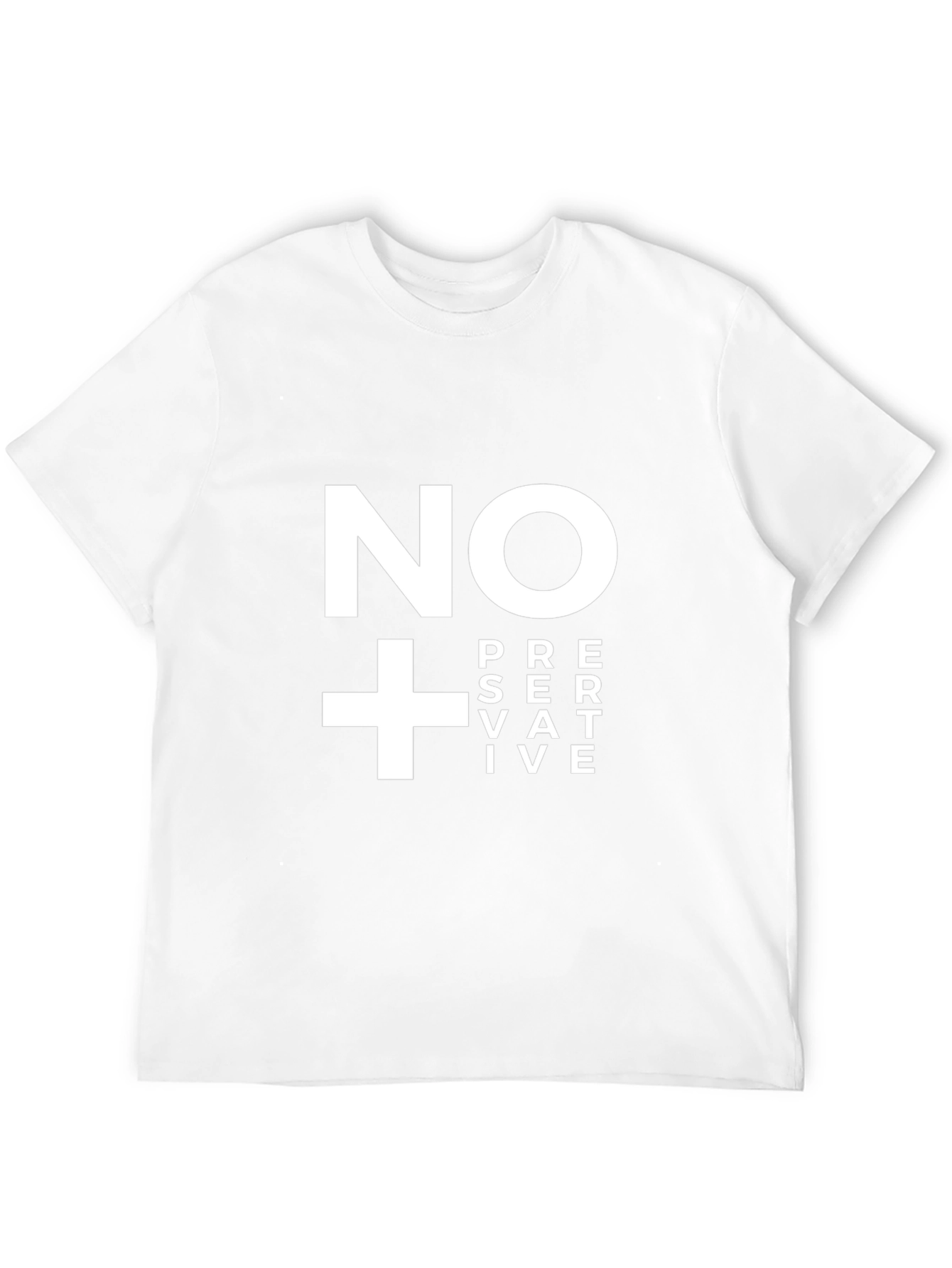 No Preservative T-Shirt - Black Cotton Graphic Tee