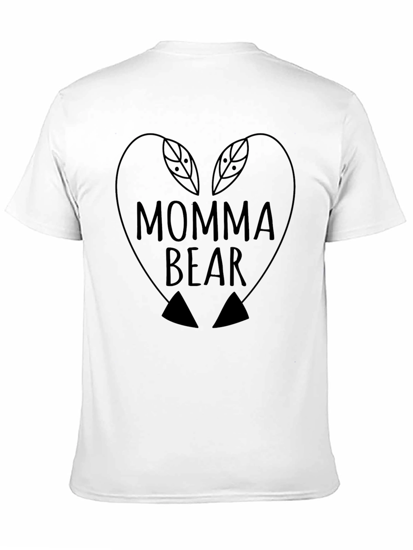 Momma Bear Heart Graphic T-Shirt