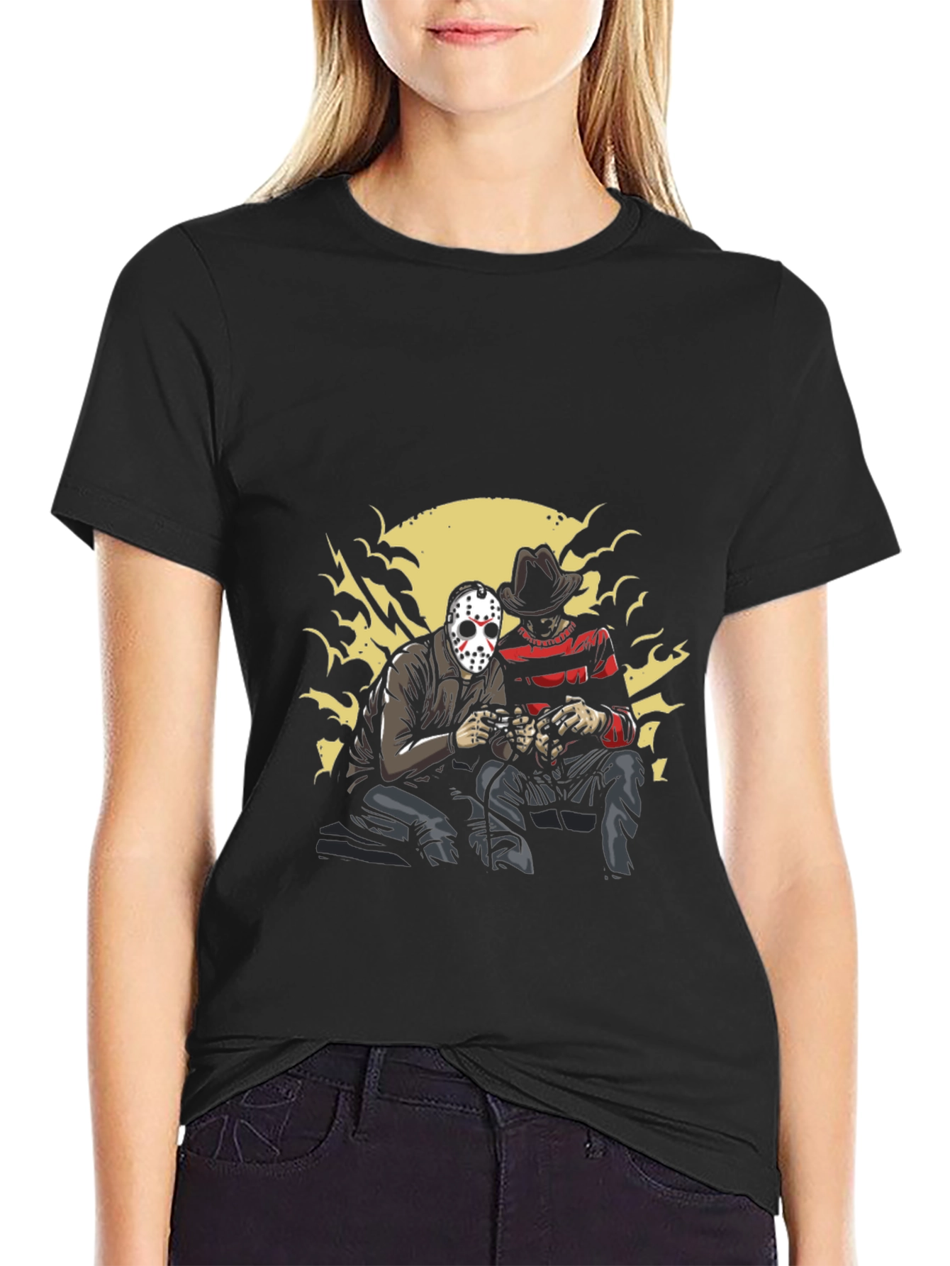 Horror Movie Characters Graphic Tee