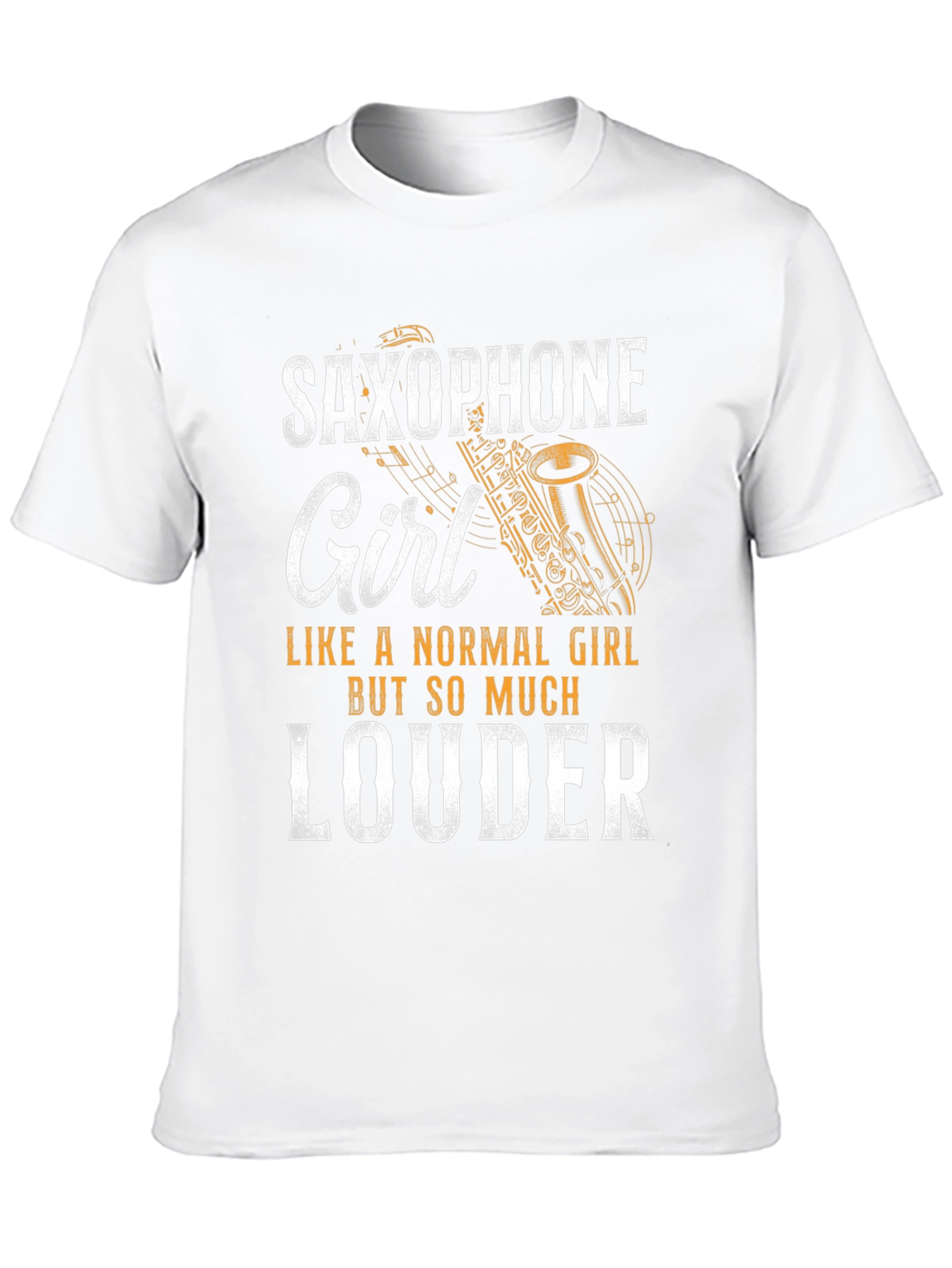 Saxophone Girl T-Shirt - Louder Than Normal