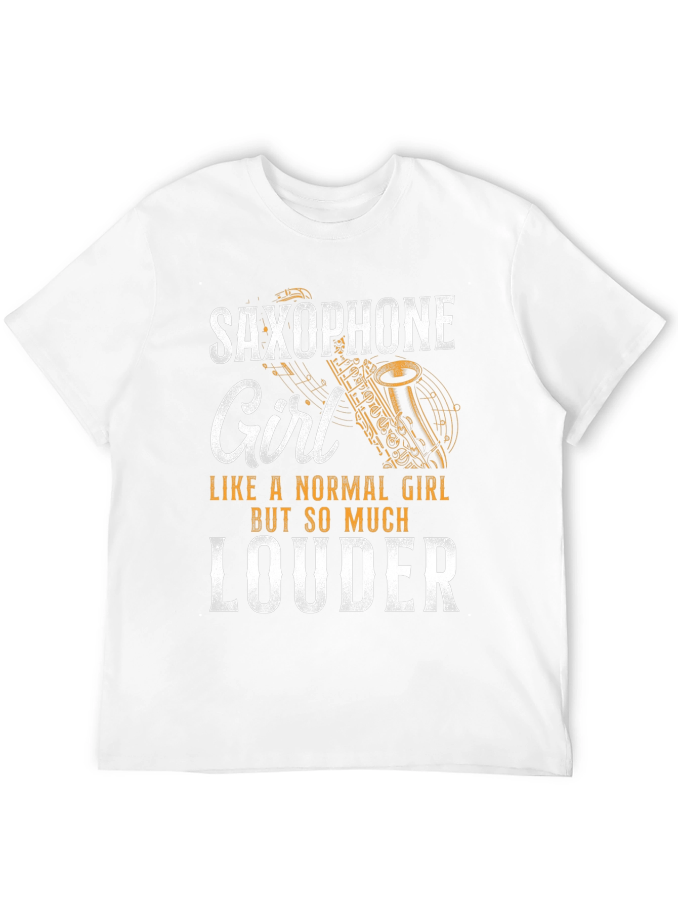 Saxophone Girl T-Shirt - Louder Than Normal