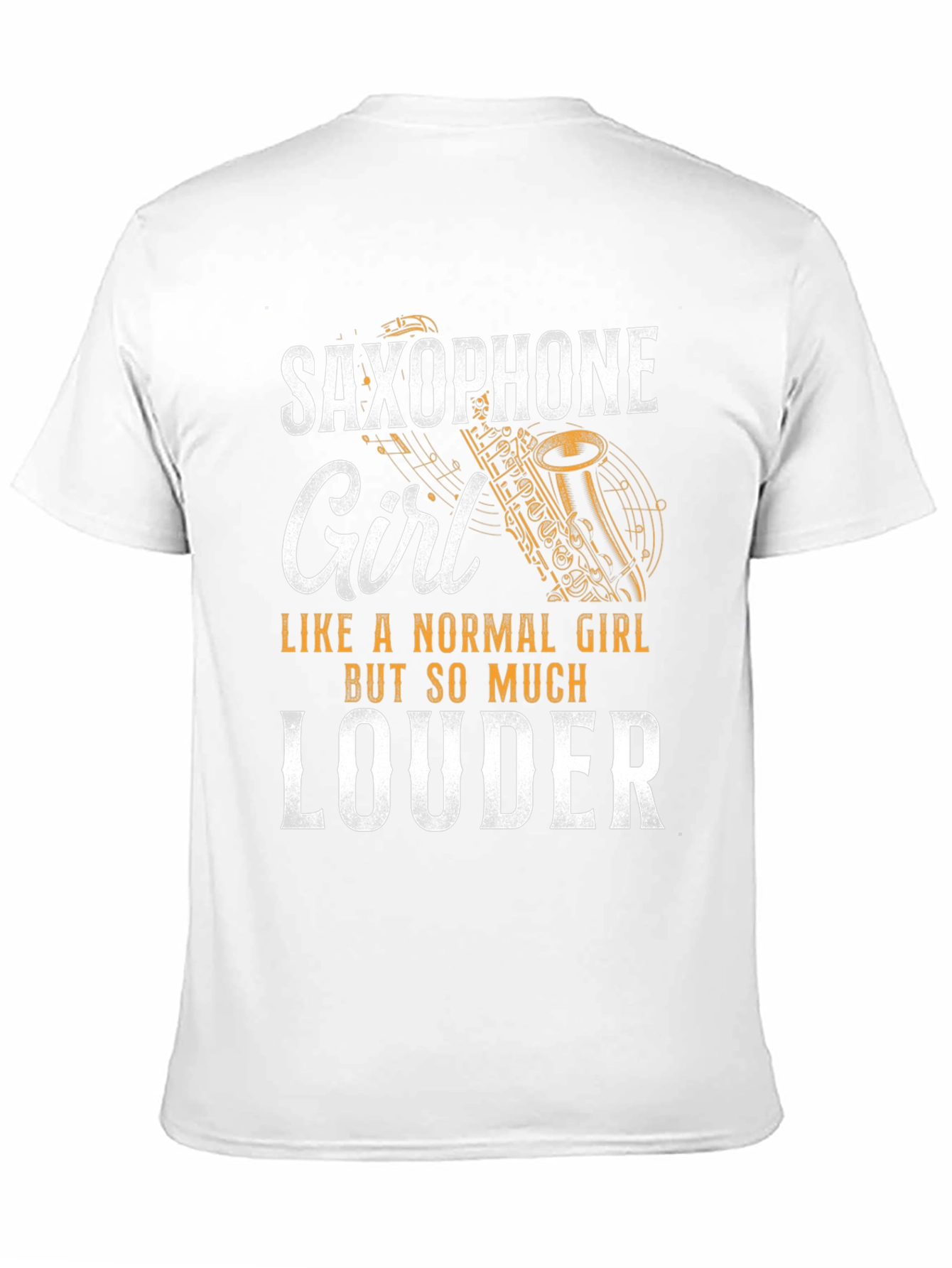 Saxophone Girl T-Shirt - Louder Than Normal