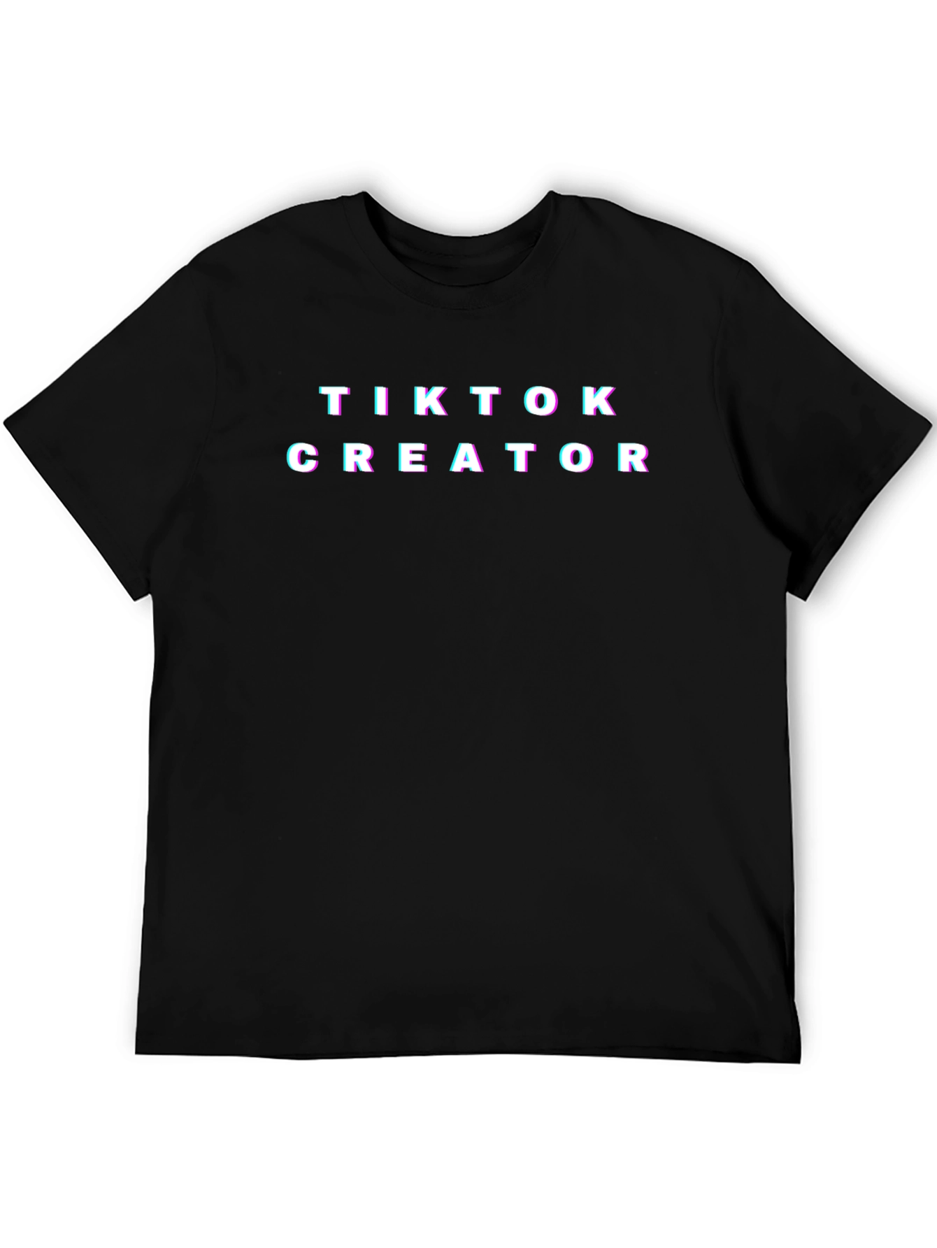 TikTok Creator Black Tee - Trendy Graphic T-Shirt